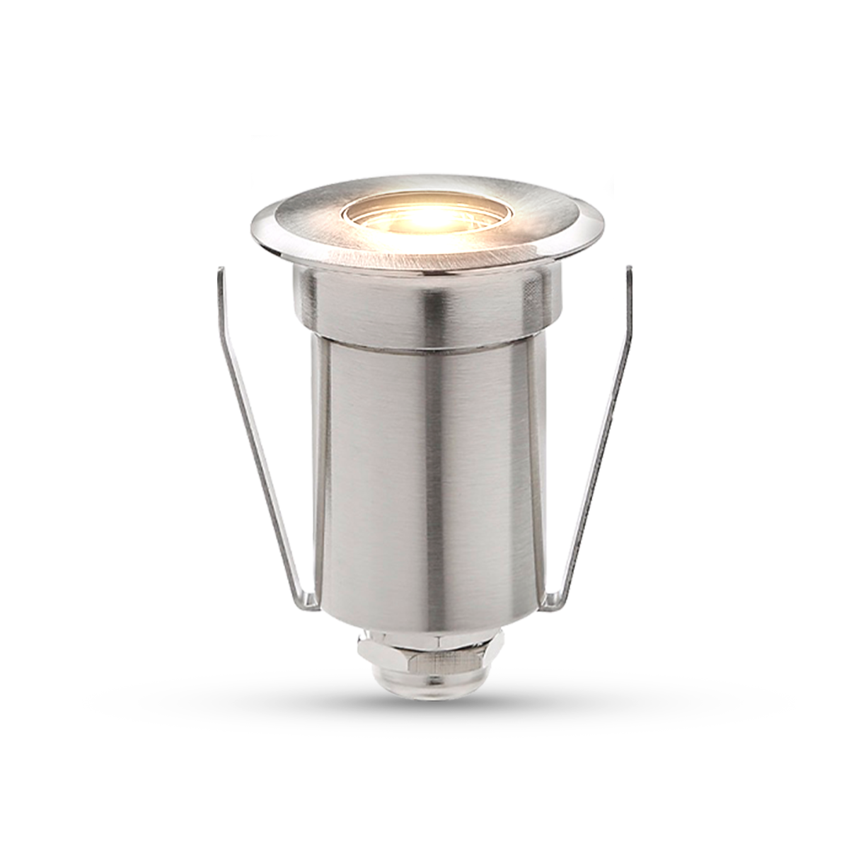 Balizador led Embutido Solo Essence 2w 3000k Branco Quente IP67 Escovado Alut - ALUT