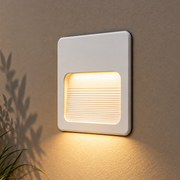 Balizador Led Guia 4x4 2w 3000K Branco Quente Bivolt Ip65 Branco Fosco Alut - ALUT