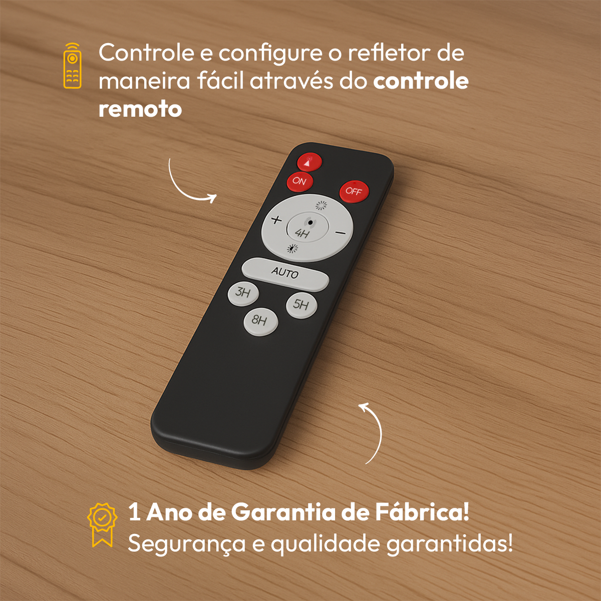 Refletor Placa Solar Led Com Sensor 100w 6500k Branco Frio Alut