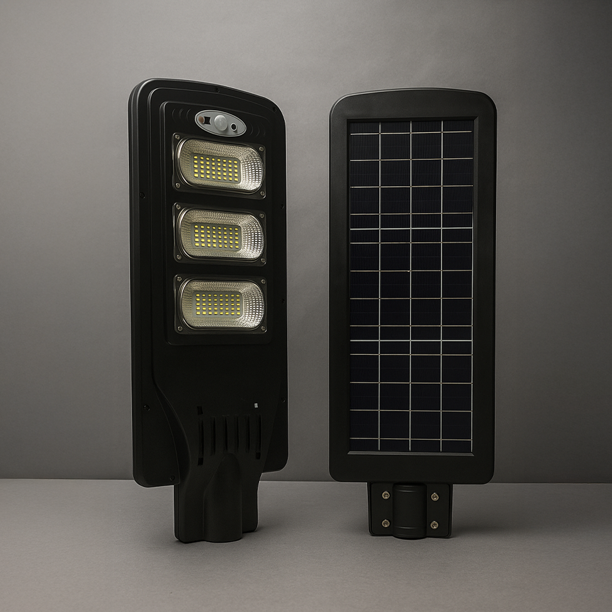 Luminária Led Poste Solar Branco Frio 6500k 100w Ip65 Alut