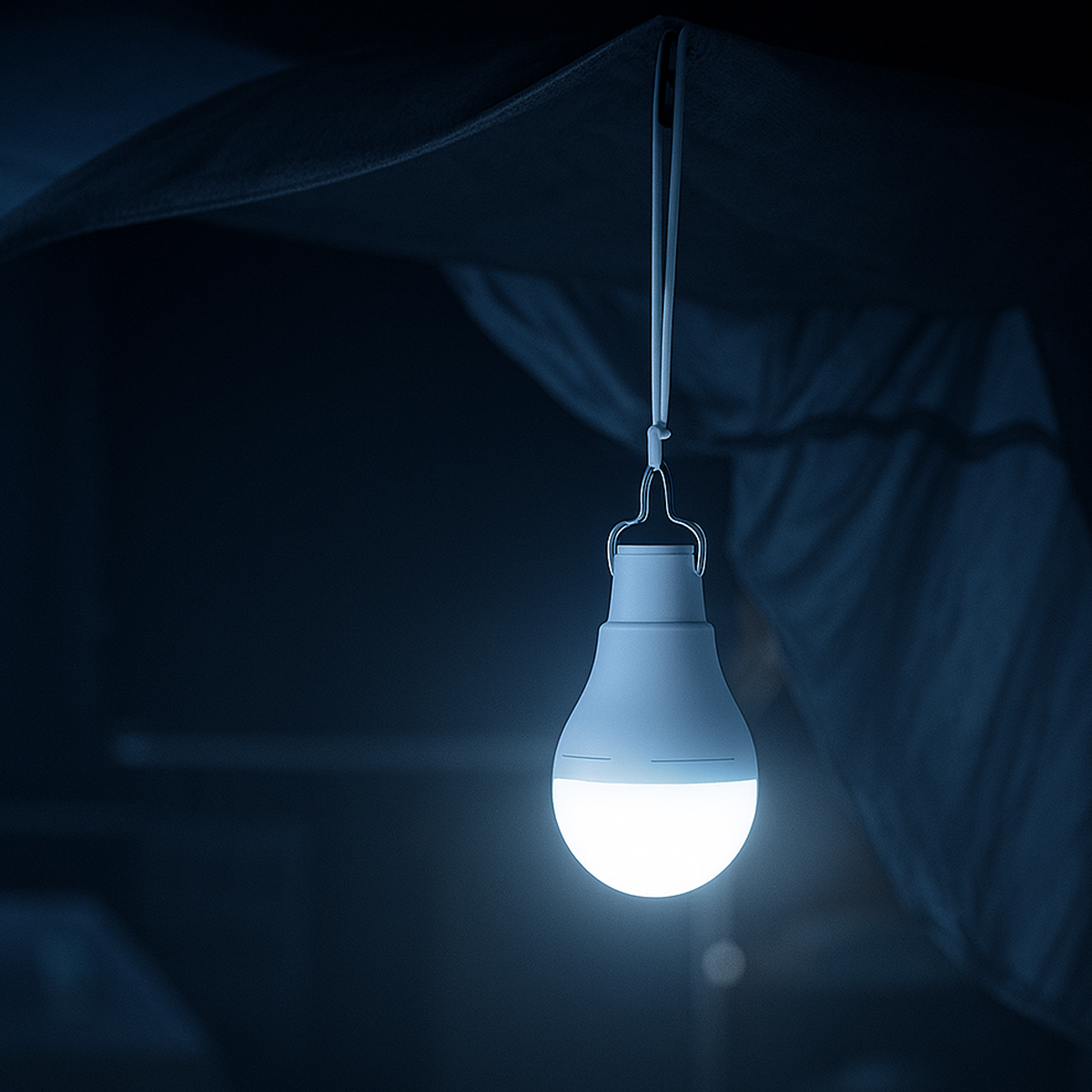 Lâmpada Led Pera Painel Solar 2w 6500k até 8h bateria Alut