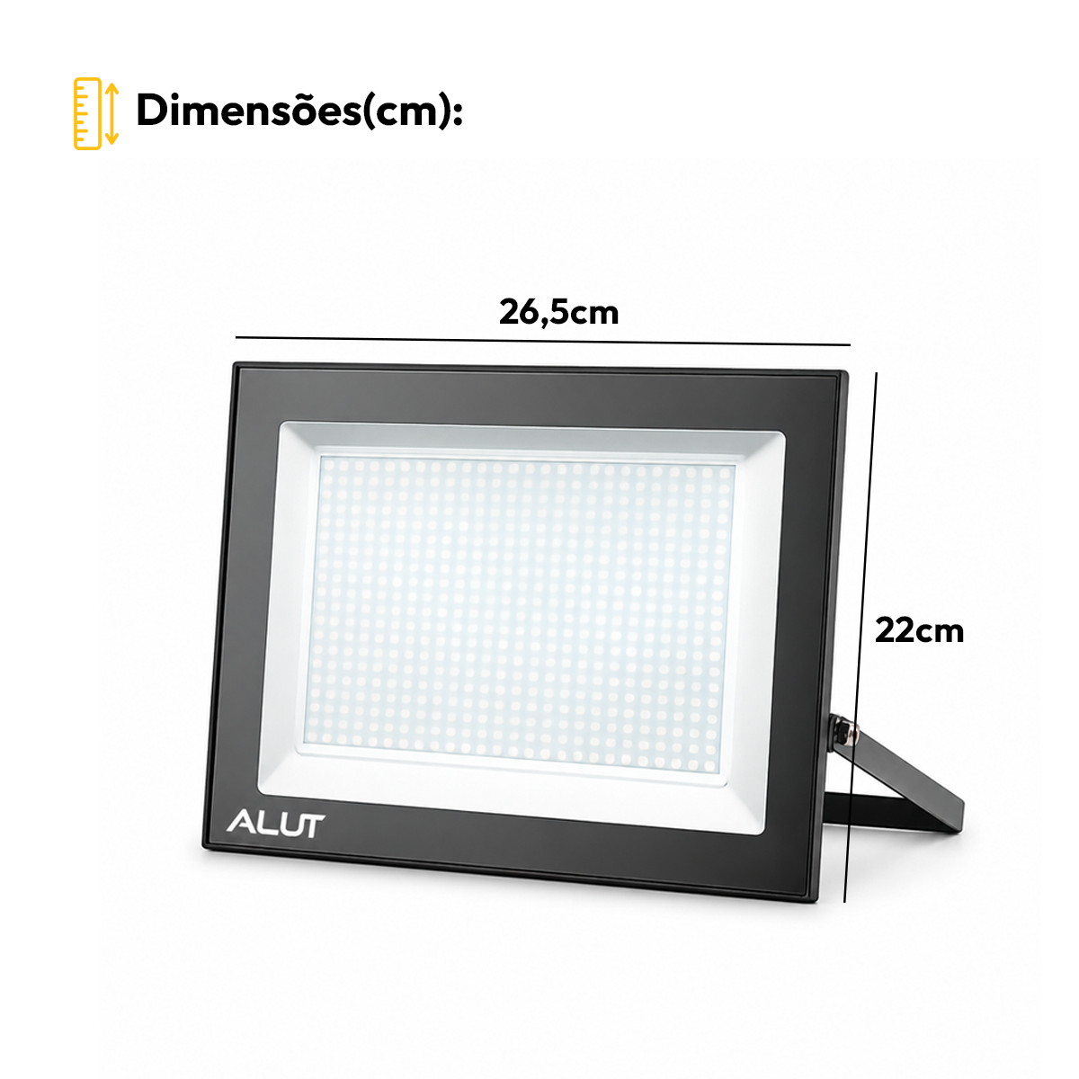 Refletor Led Slim 250w Branco Frio 6500k Branco Frio Bivolt IP65 Alut