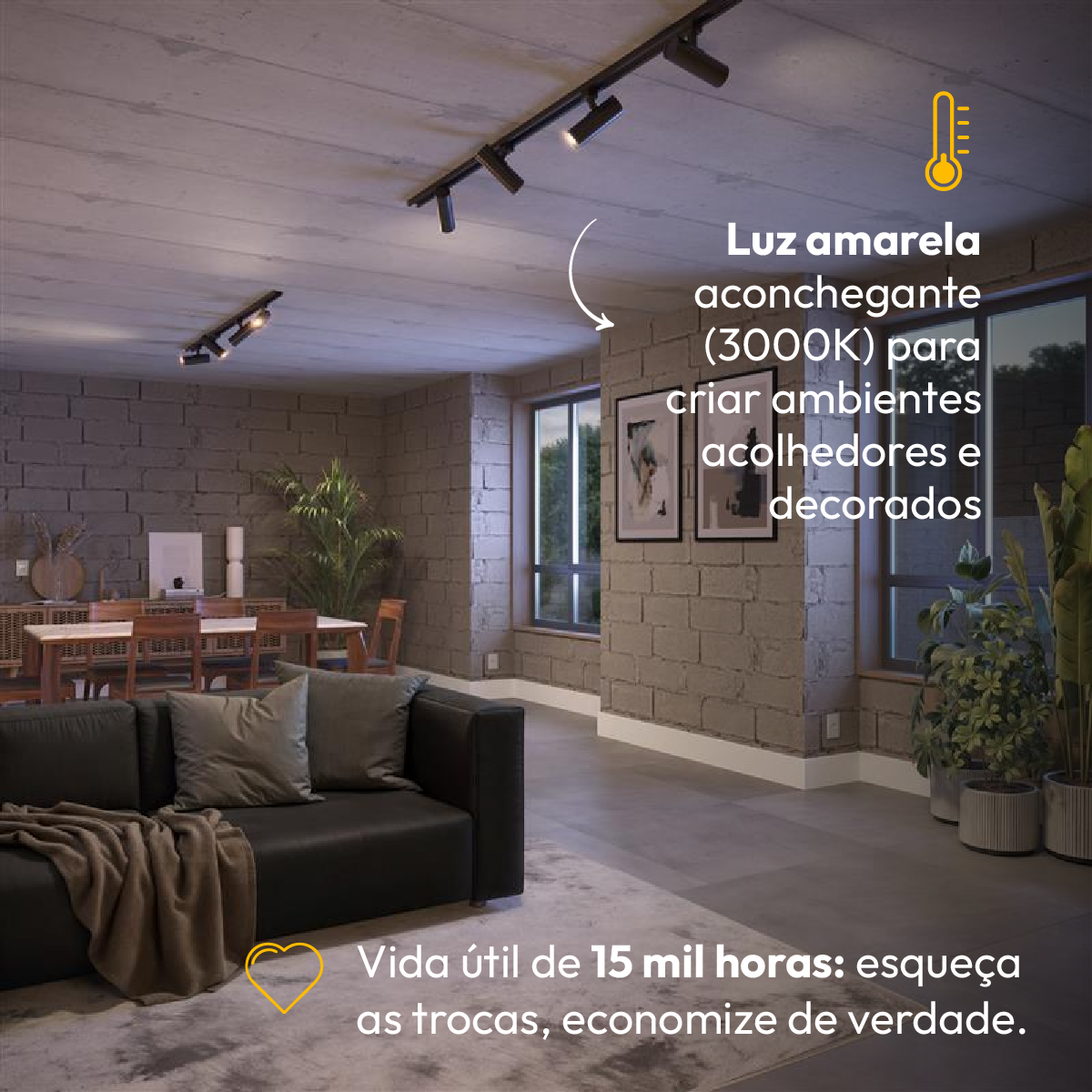 Kit Trilho Eletrificado Click 1m com 3 Spots 5w 3000k Alut