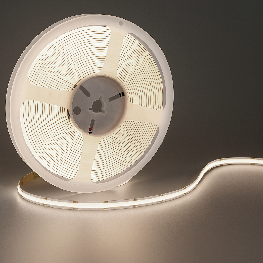 Fita Led 5m Cob 8w 4000k Branco Neutro 12v Alut