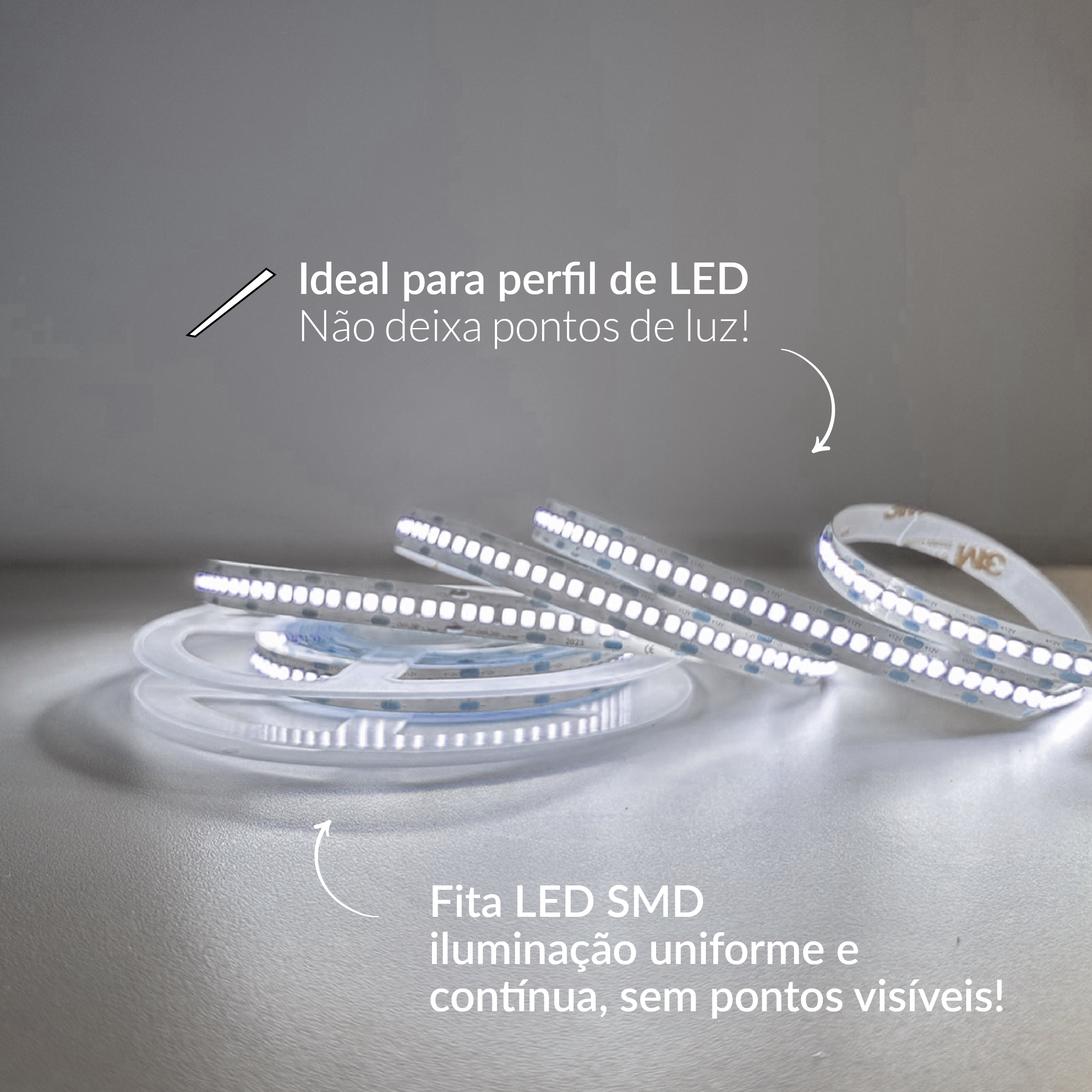 Fita Led Celeste 5m 20w 6500k Branco Frio 12v Alut