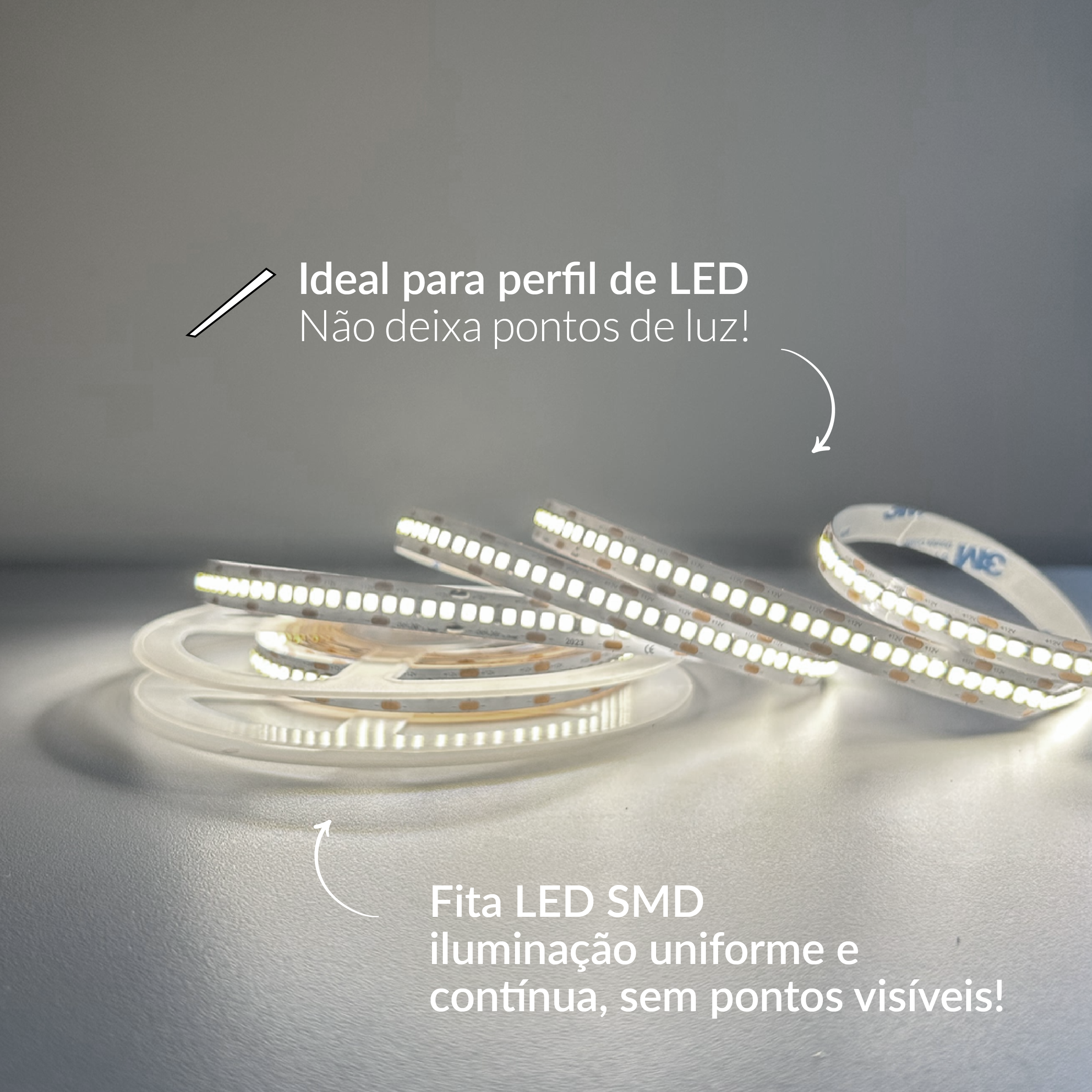 Fita Led Celeste 5m 20w 4000k Branco Neutro 12v Alut