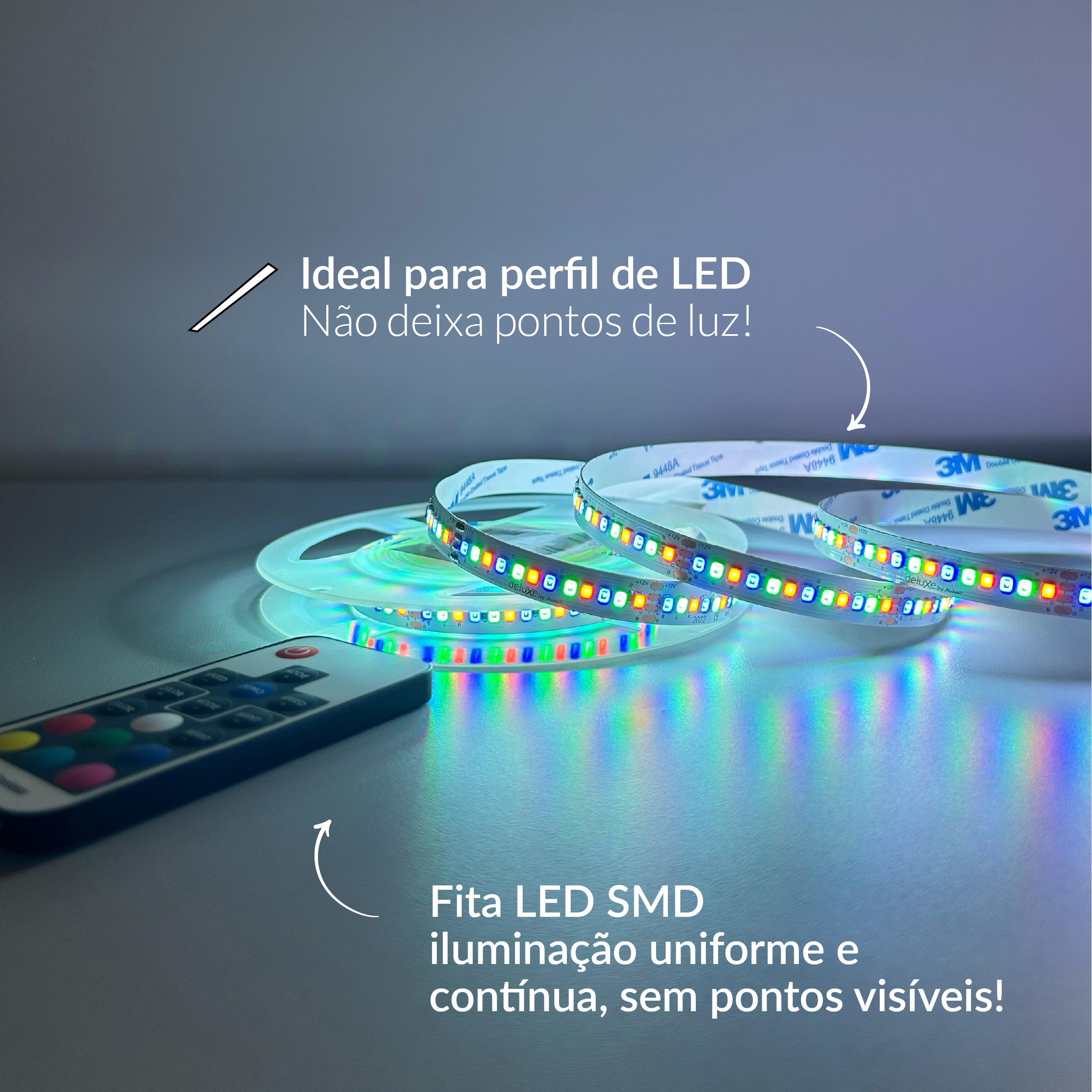 Fita Led Celeste 5m 20w RGB Colorido 12v Alut