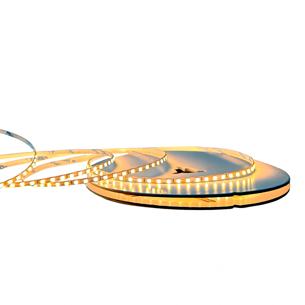 Fita Led Celeste 5m Slim 8w 2700k Branco Quente 12v Alut