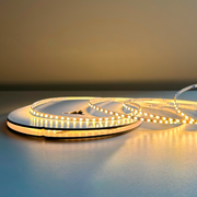Fita Led Celeste 5m Slim 8w 2700k Branco Quente 12v Alut