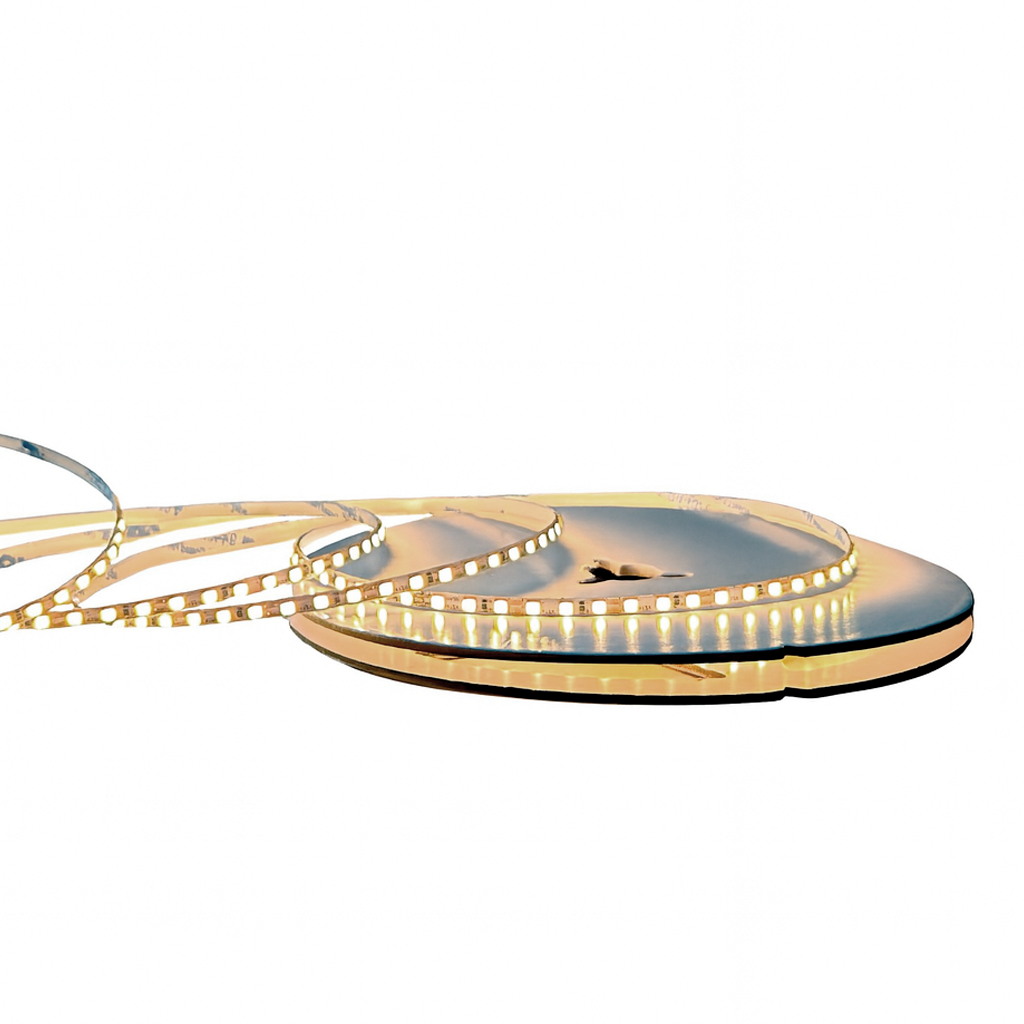 Fita Led Celeste 5m Slim 8w 3000k Branco Quente 12v Alut