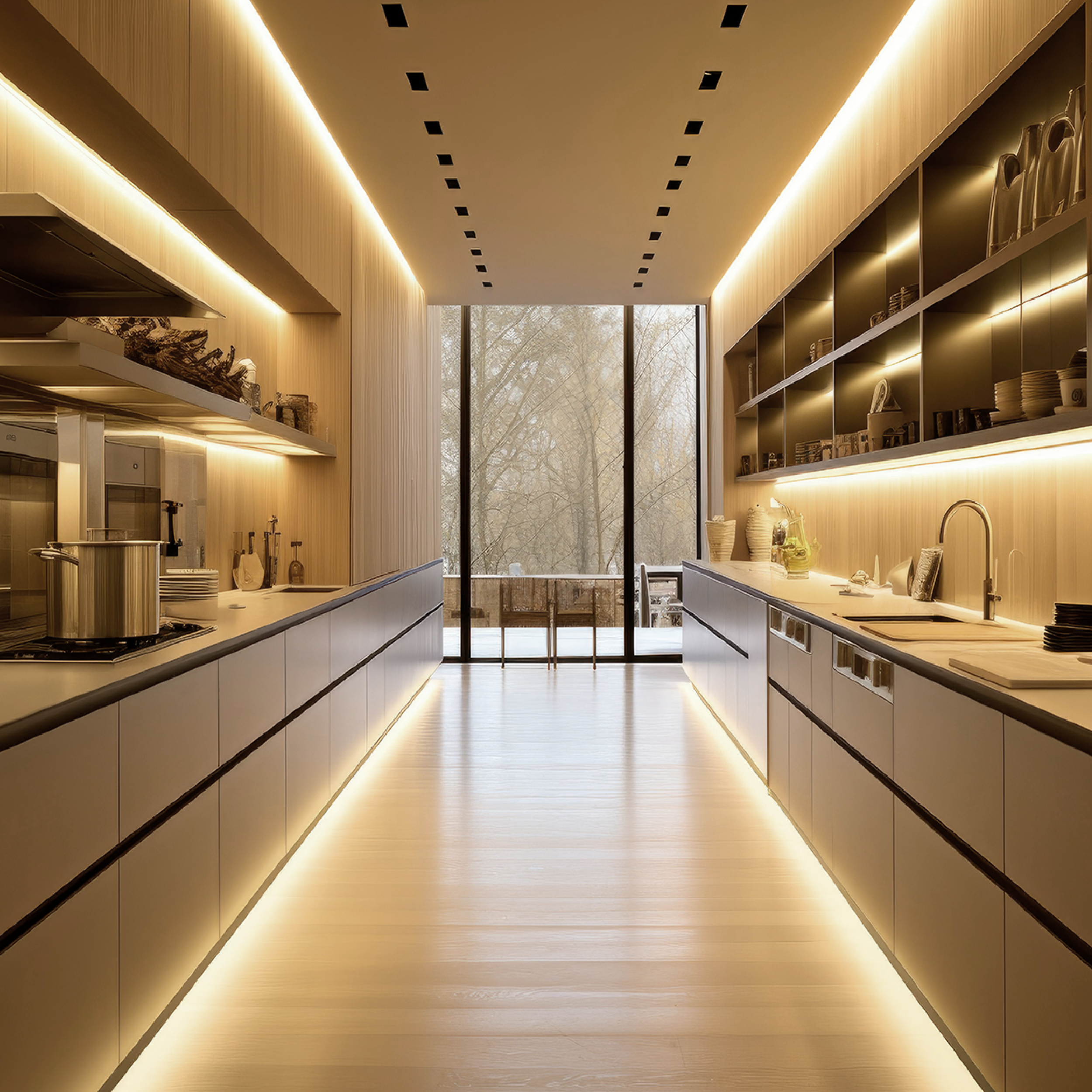 Fita Led Celeste 5m Slim 8w 3000k Branco Quente 12v Alut