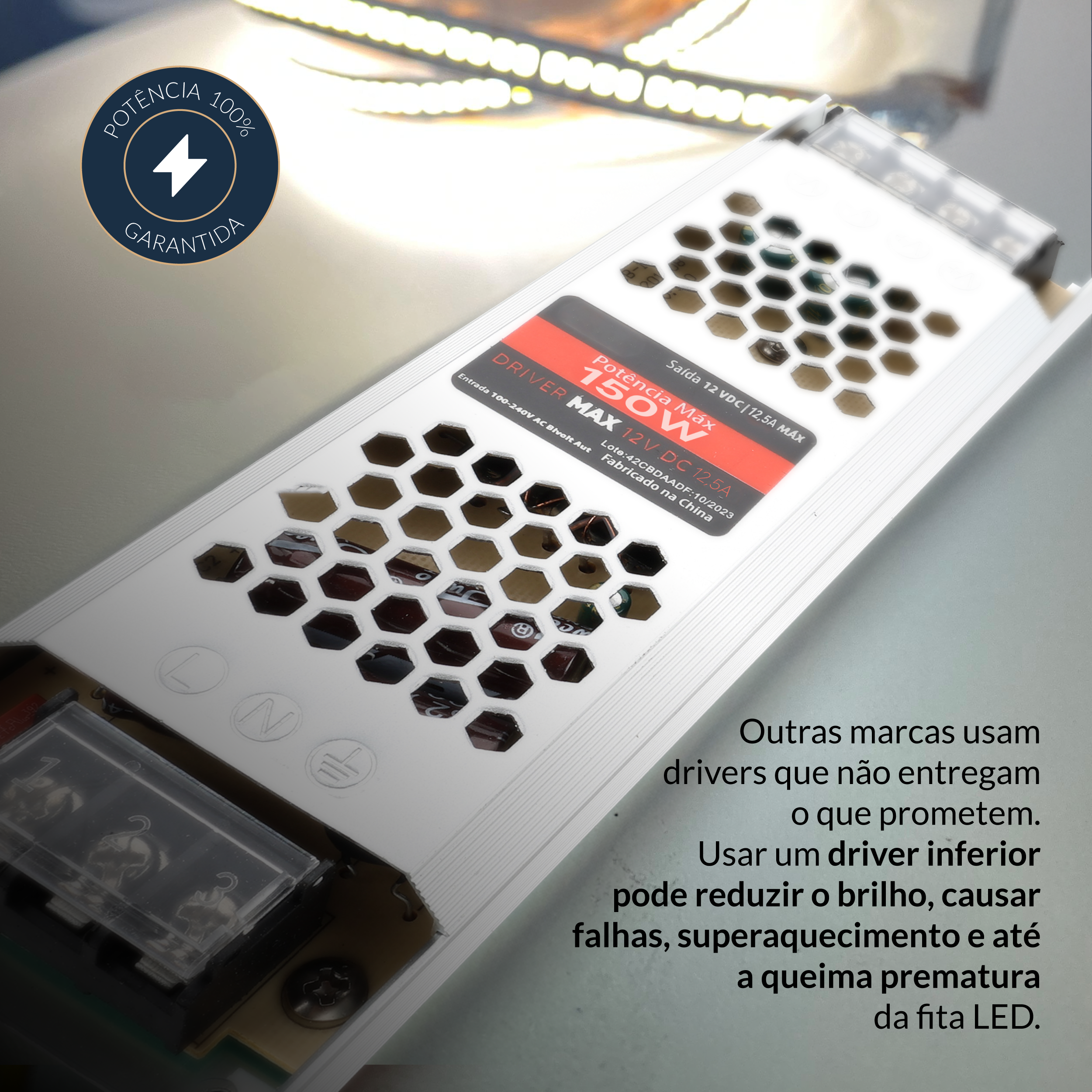 Fonte driver Max 150w 12.5a Bivolt Alut