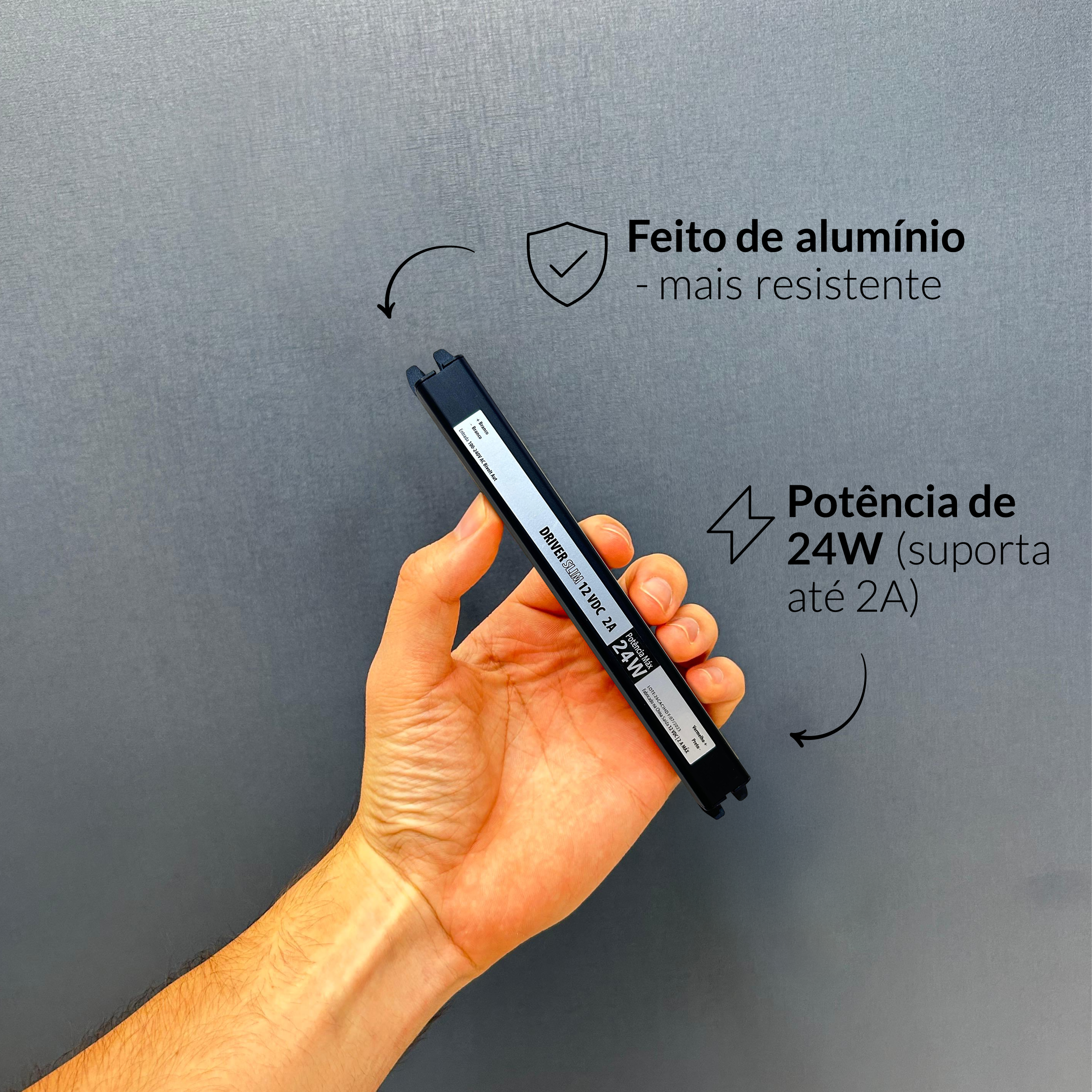 Fonte driver Slim 24w 2a Bivolt Alut