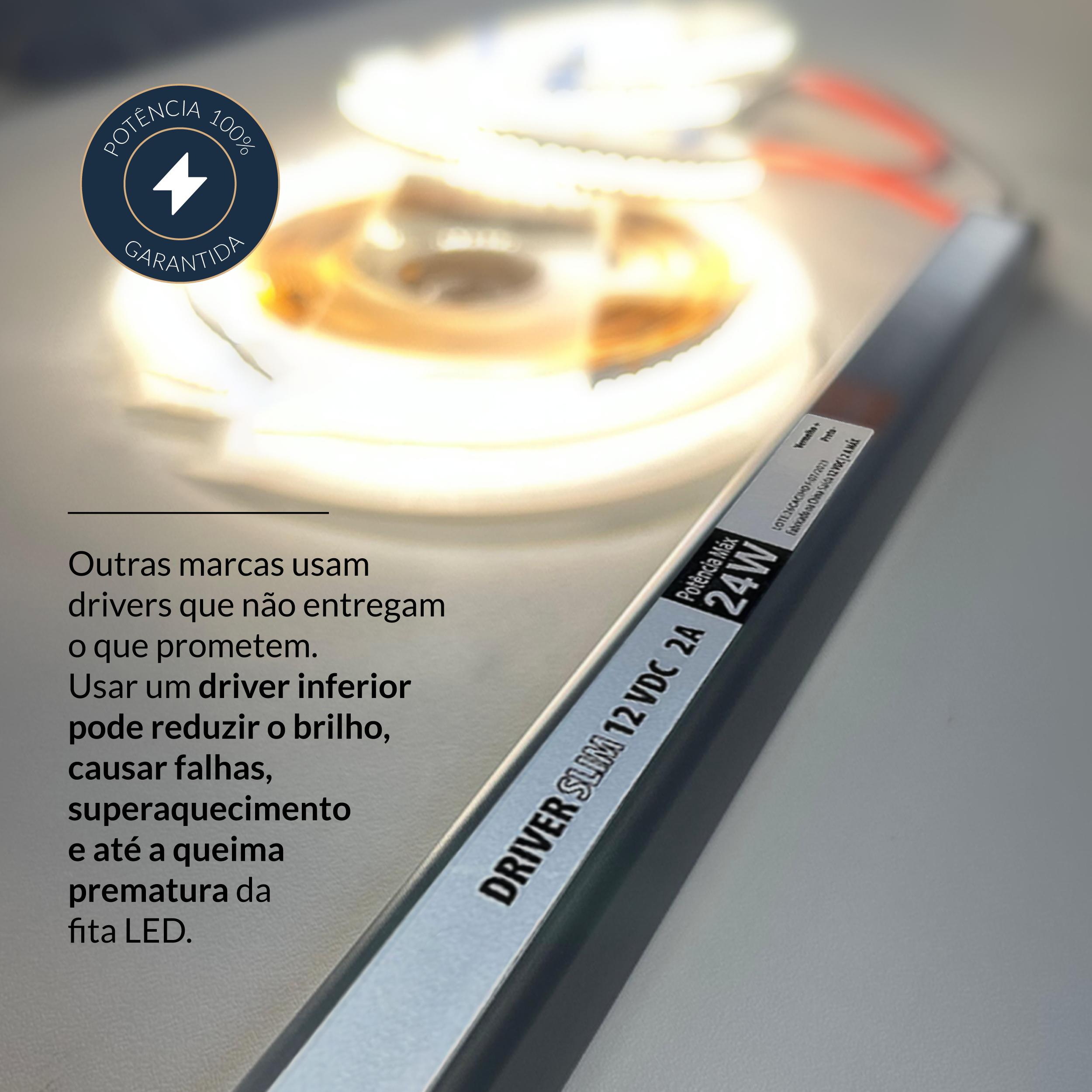 Fonte driver Slim 24w 2a Bivolt Alut