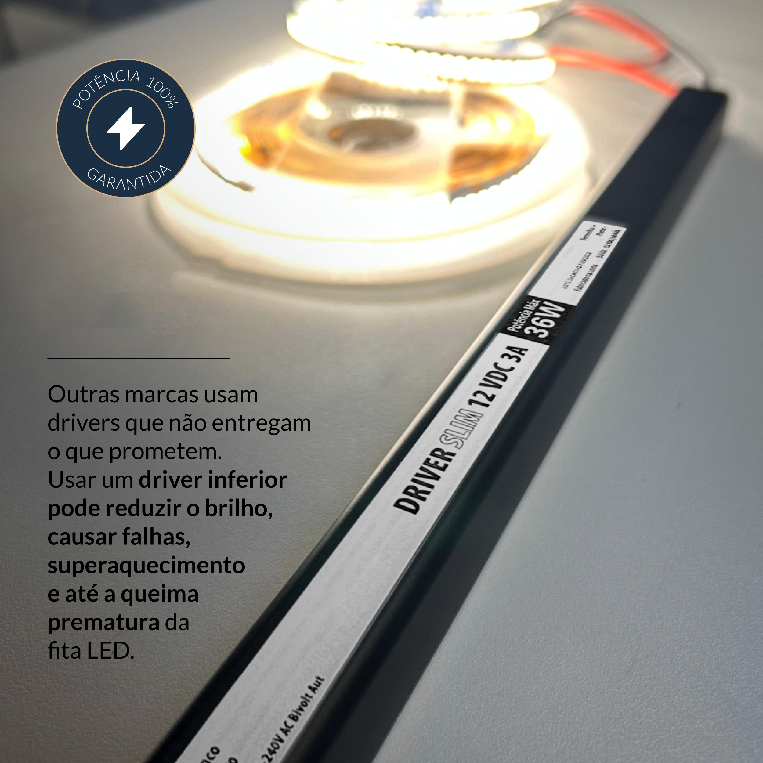 Fonte driver Slim 36w 3a Bivolt Alut