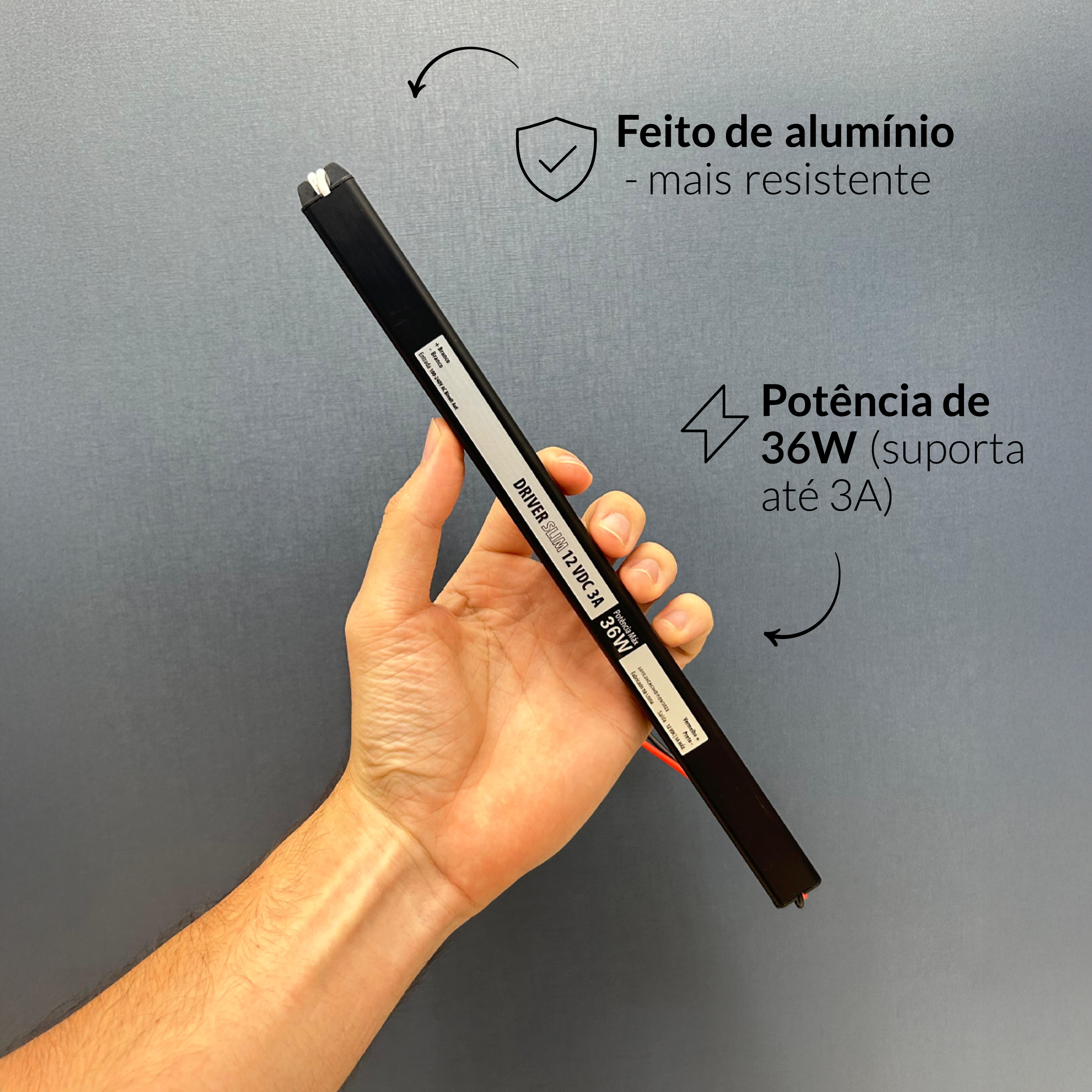 Fonte driver Slim 36w 3a Bivolt Alut