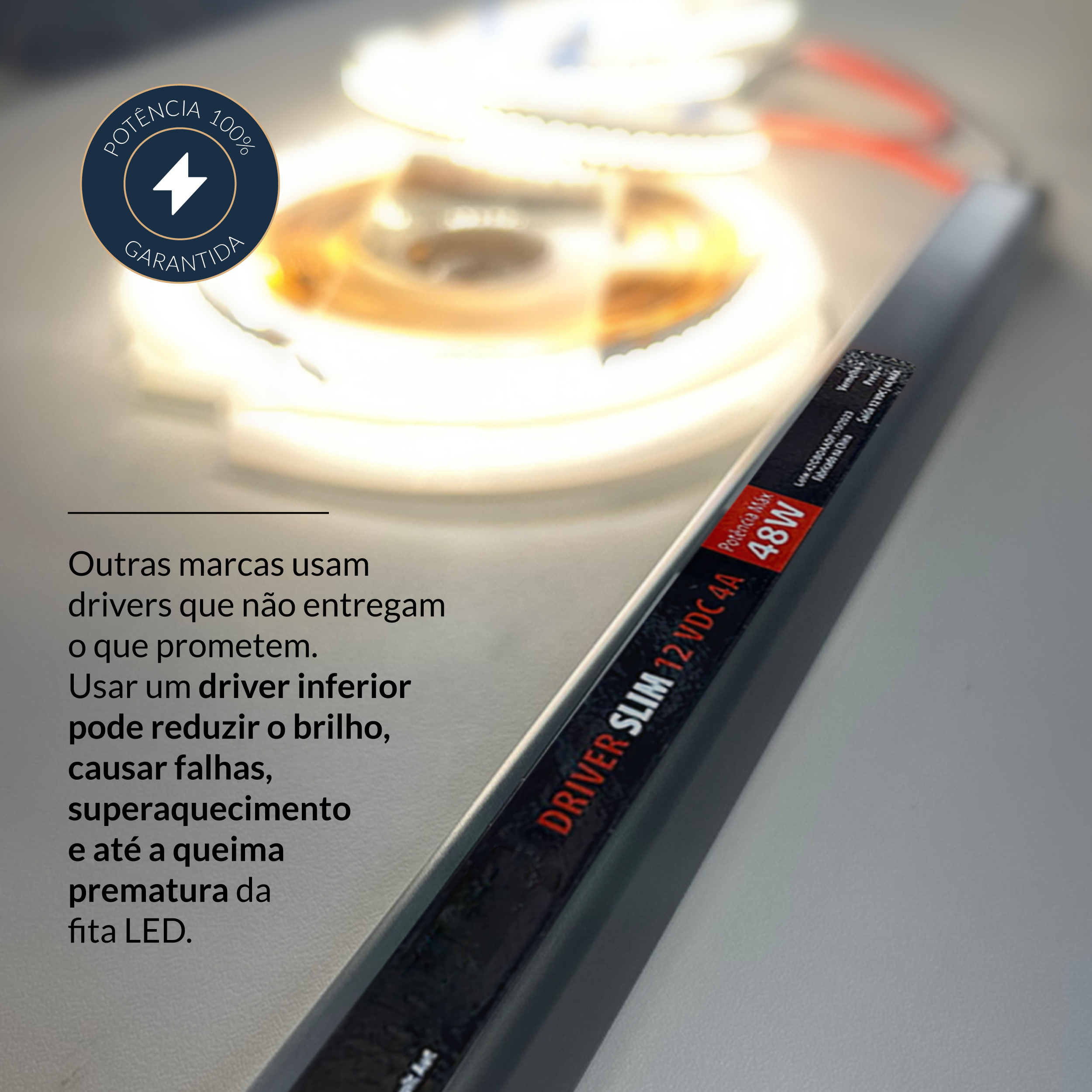 Fonte driver Slim 48w 4a Bivolt Alut