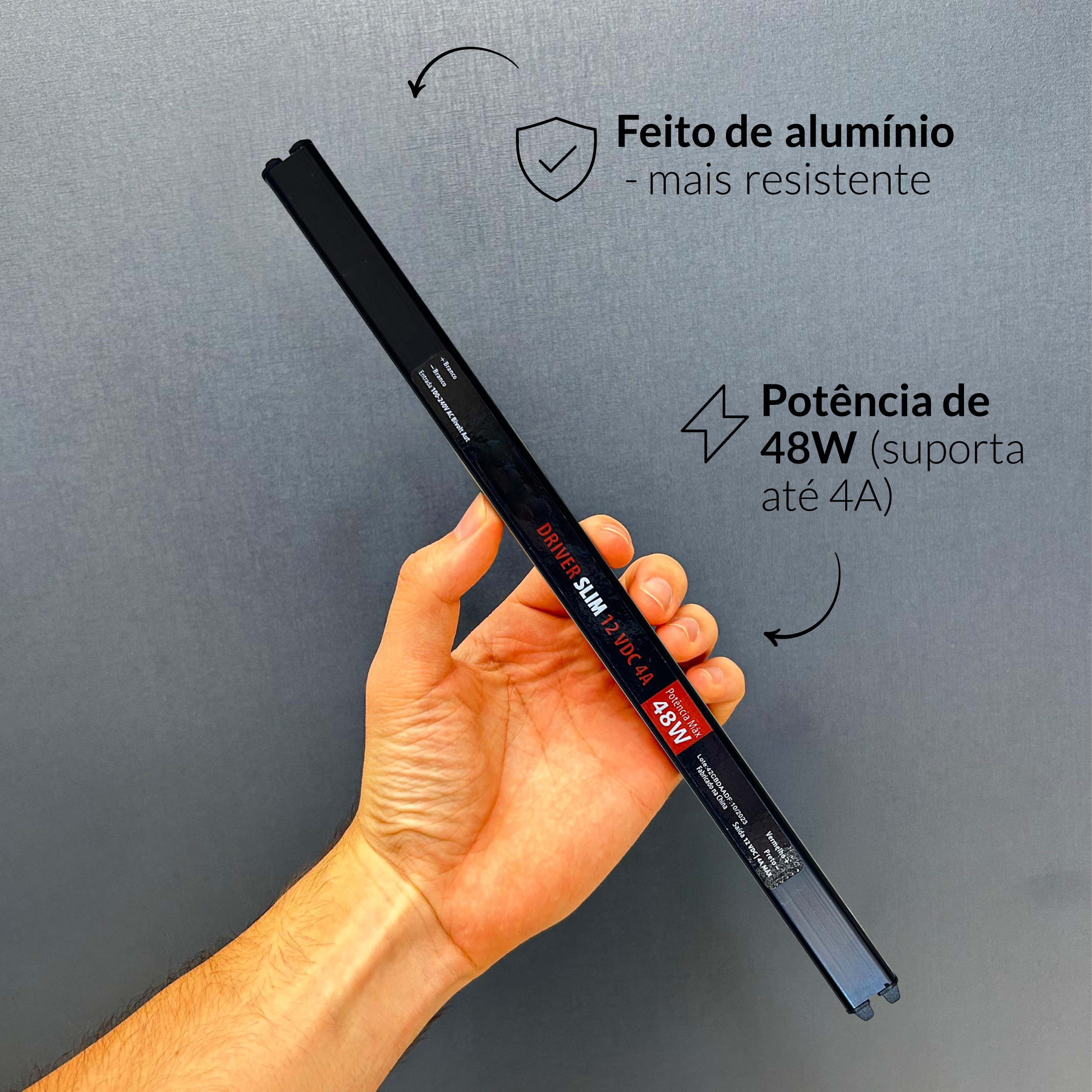 Fonte driver Slim 48w 4a Bivolt Alut