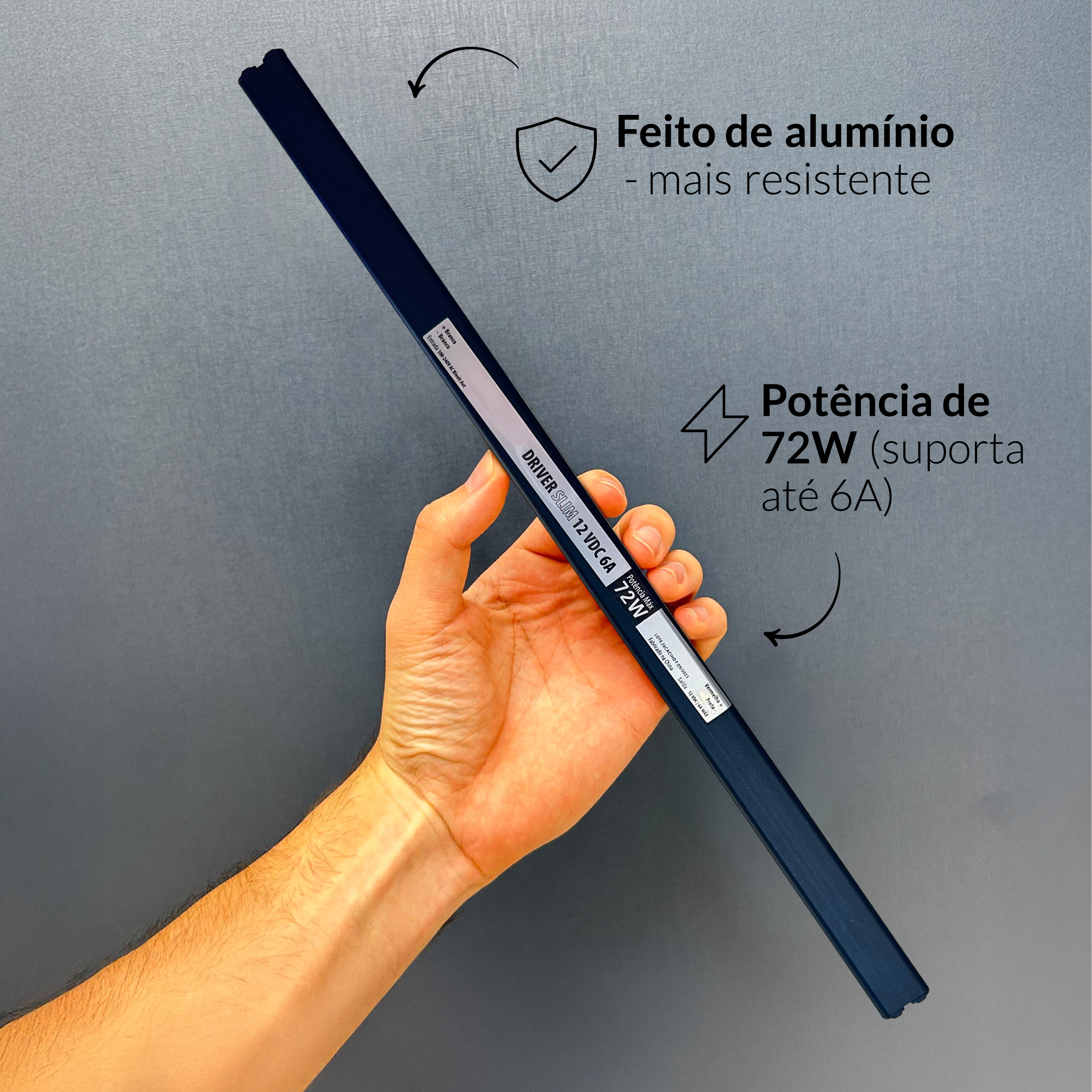 Fonte driver Slim 72w 6a Bivolt Alut