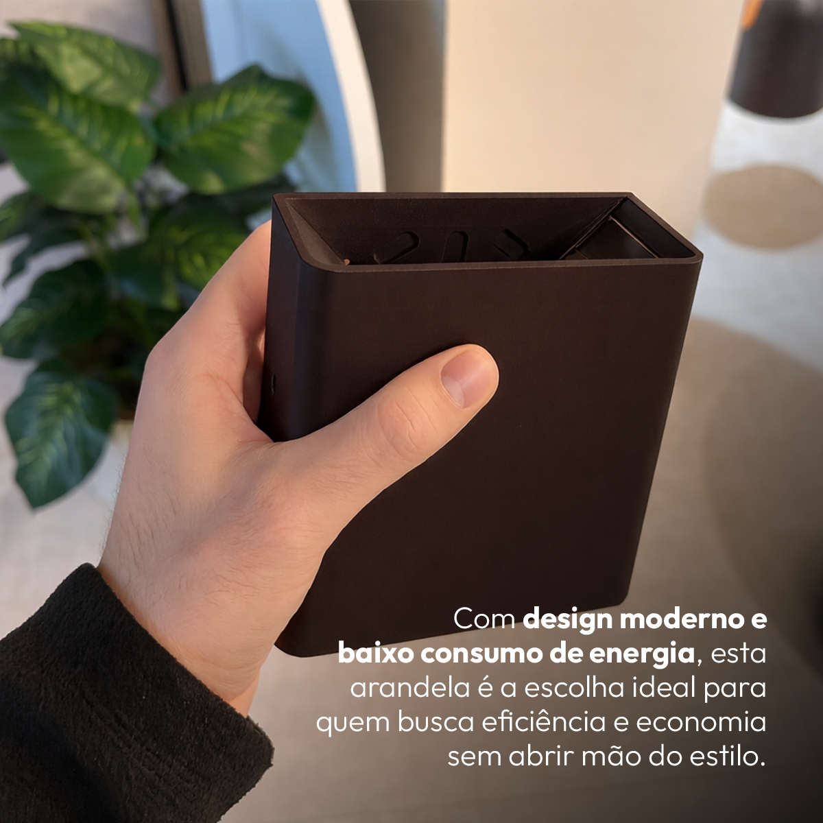 Arandela Duplo Facho Led Aura 4w 3000k Branco Quente Ip65 Café Alut