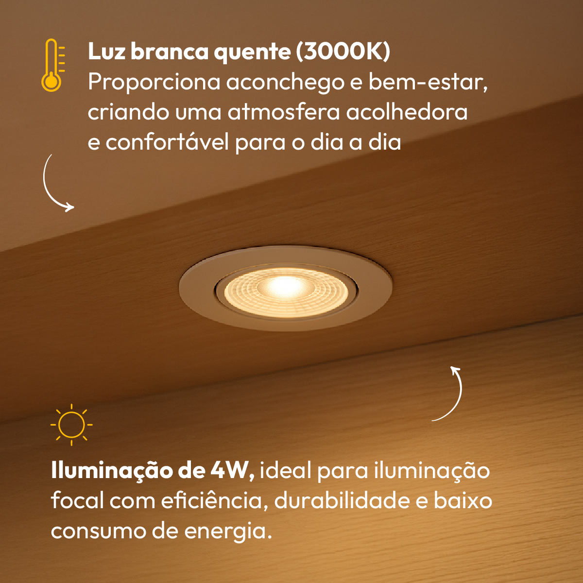 Lâmpada Led Dicróica MR11 4w 3000k Branco Quente GU10 Bivolt Branco Alut
