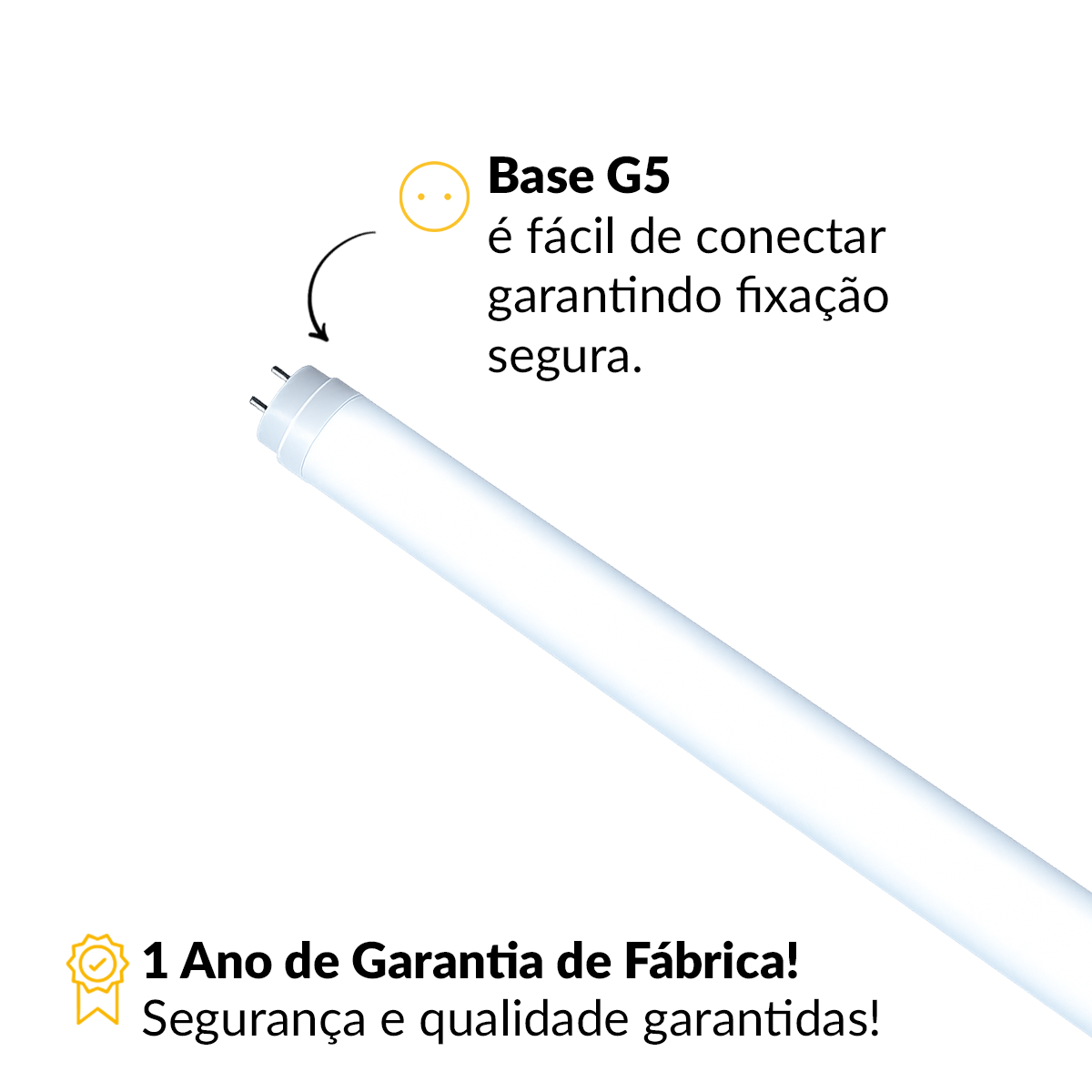 Lâmpada Led Tubular T5 6500k Bivolt 18w Alut
