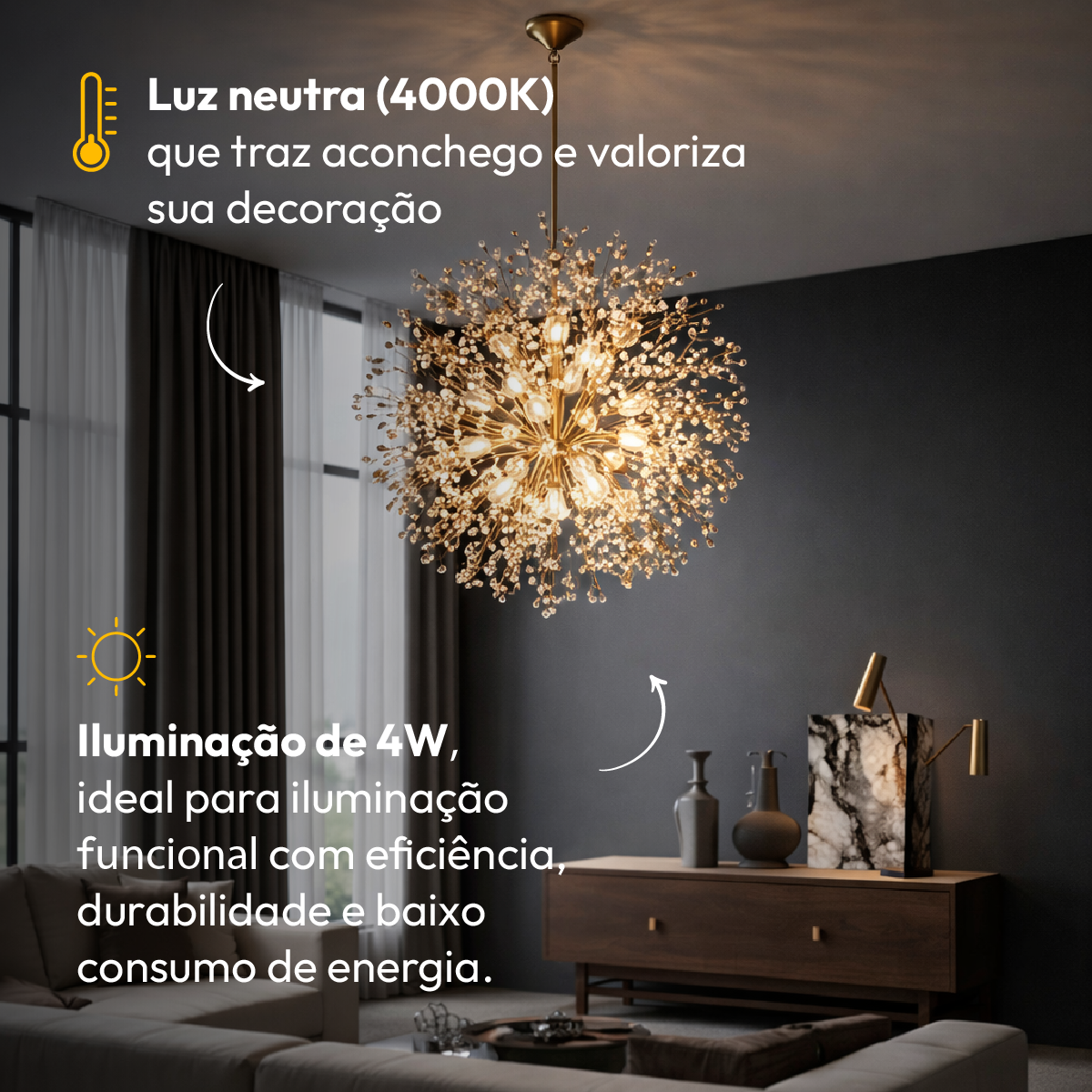 Kit 10 Lâmpada Led Luxpin Lac 4w 4000k Branco Neutro G9 220v Branco Alut
