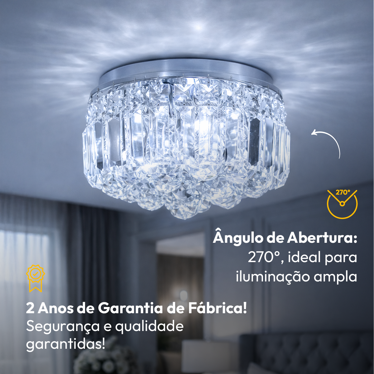 Kit 3 Lampada Led Luxpin Lac 4w 6500k Branco Frio G9 127v Branco Alut By Avant