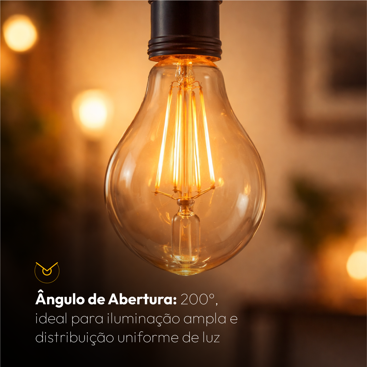 Kit 5 Lampada Led Pera Retro A60 4w 2200k Branco Quente E27 110v/220v Alut By Avant