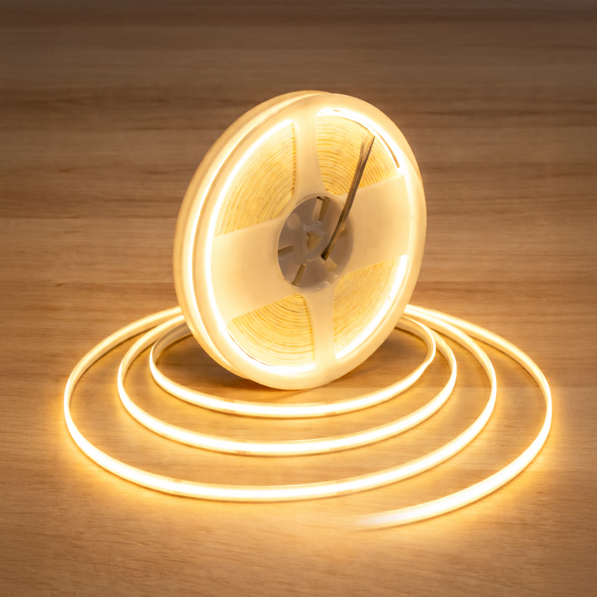 Fita Led 5M Audace Cob 15w 3000k Branco Quente 12v Alut