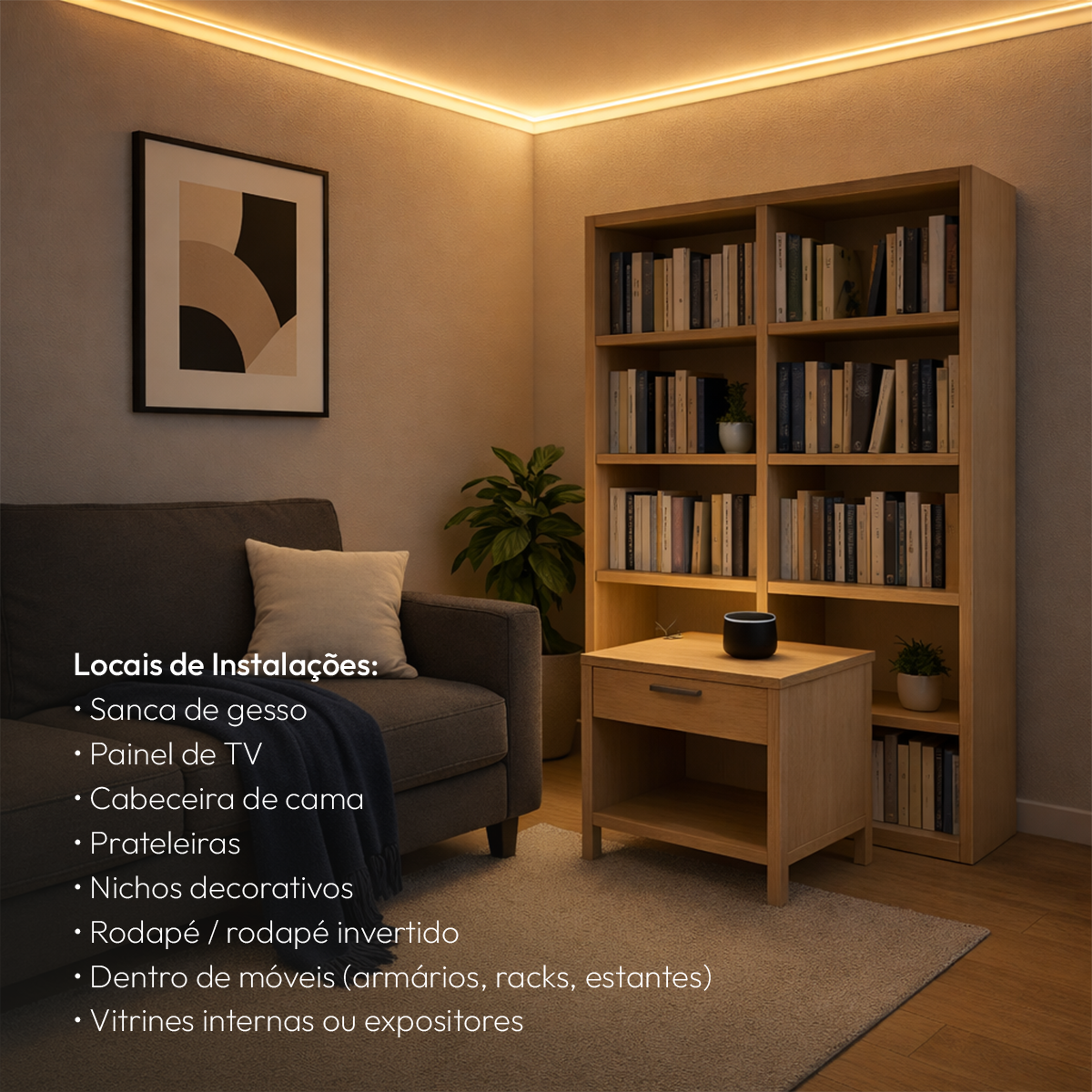 Fita Led Allure Smd 5m 10w 3000k Branco Quente 12v Alut