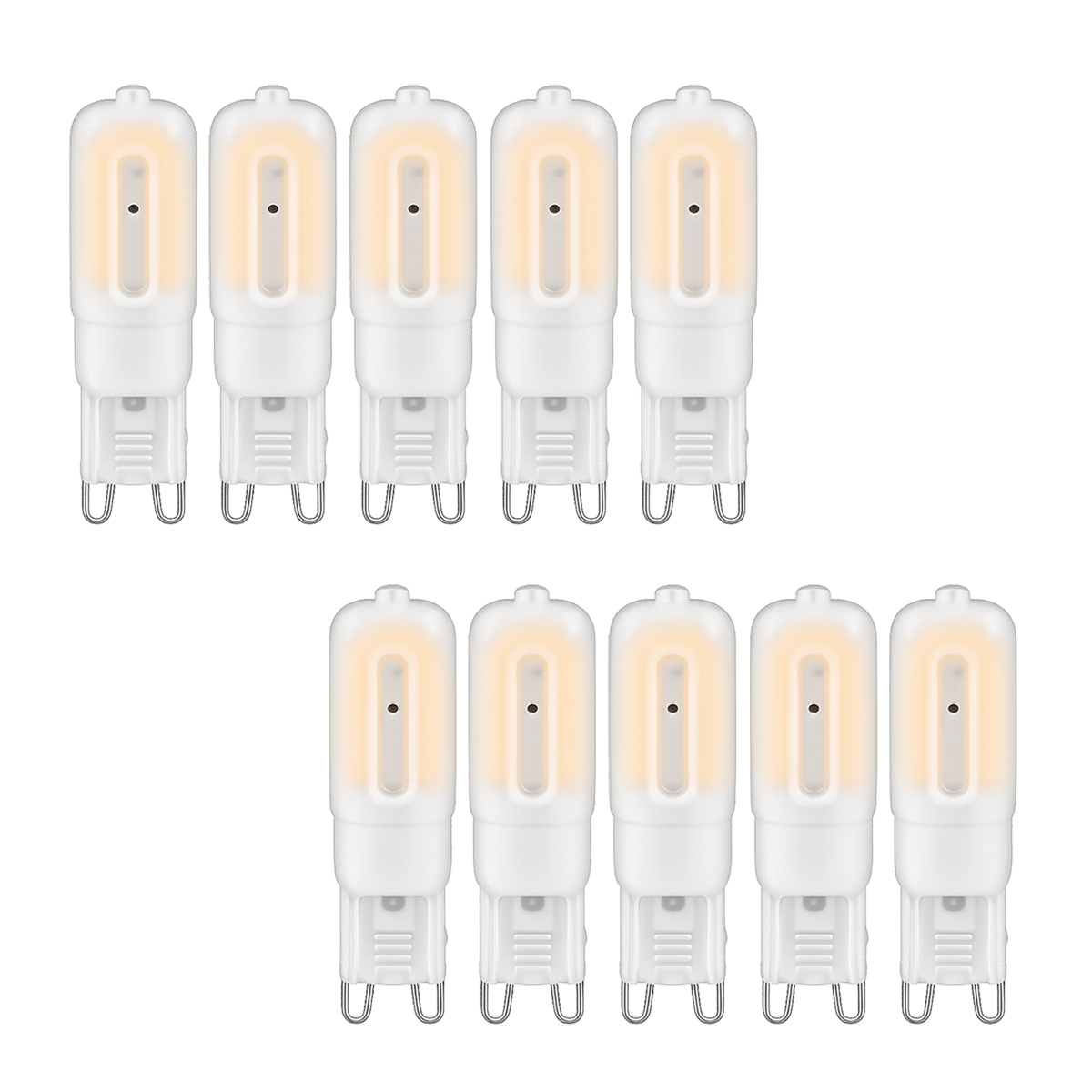 Kit 10 Lâmpada Led Luxpin Lac 4w 4000k Branco Neutro G9 220v Branco Alut