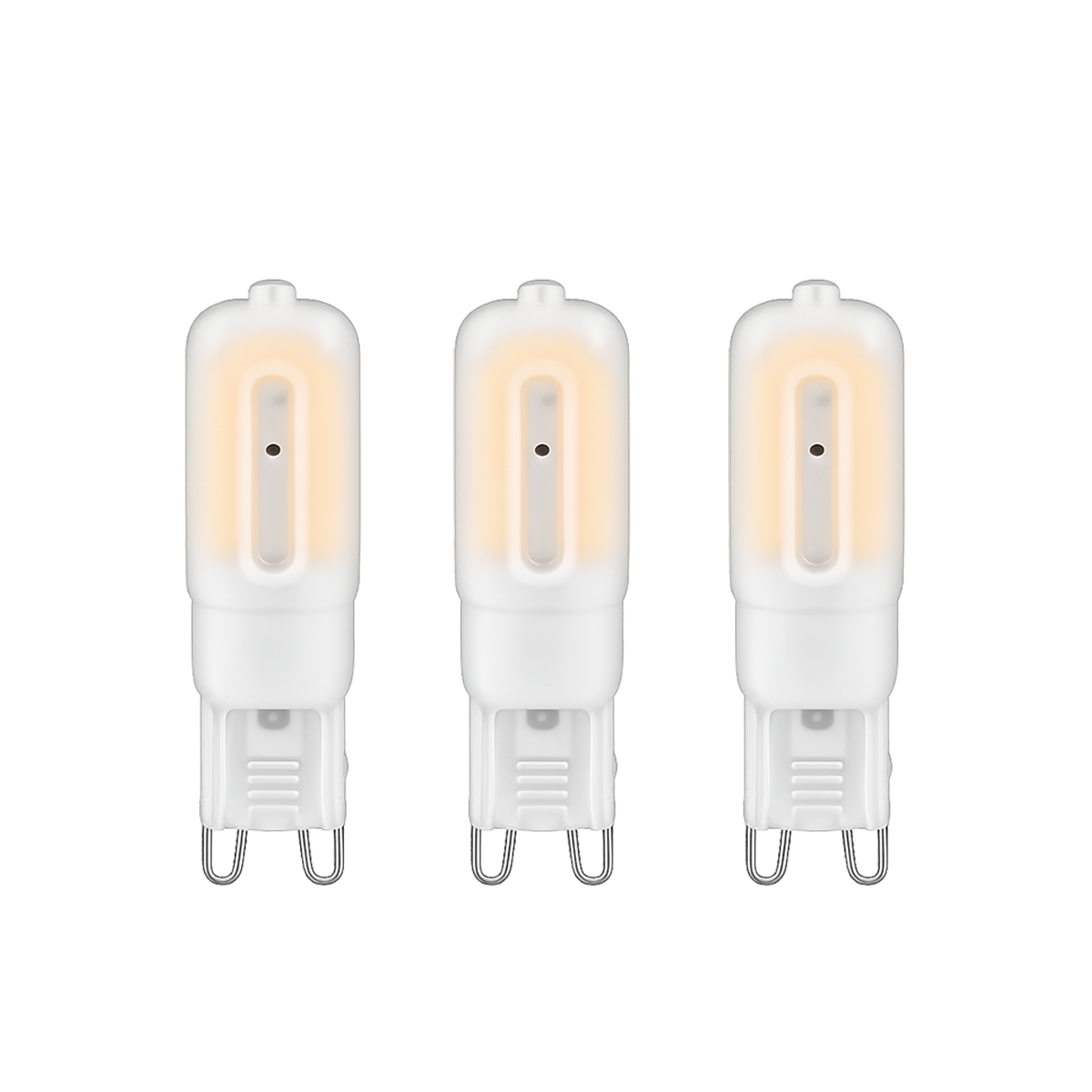 Kit 3 Lampada Led Luxpin Lac 4w 2700k Branco Quente G9 127v Branco Alut By Avant