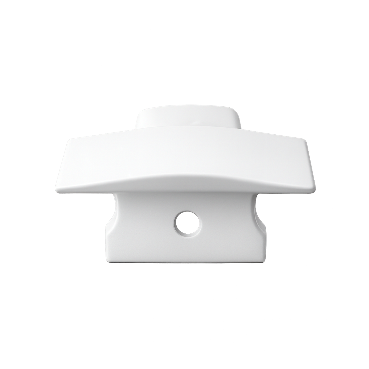 Kit 10 Tampas de Perfil Risque Inside 24x15mm Com furo Branco Alut