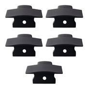 Kit 10 Tampas de Perfil Risque Inside 24x15mm Com furo Preto Alut