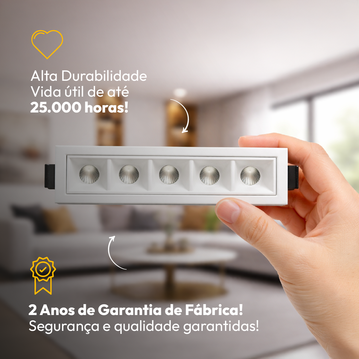 Spot Led Dots 10w 2700k/6500K Branco Quente/Frio 110v/220v Bivolt Embutir Branco Alut