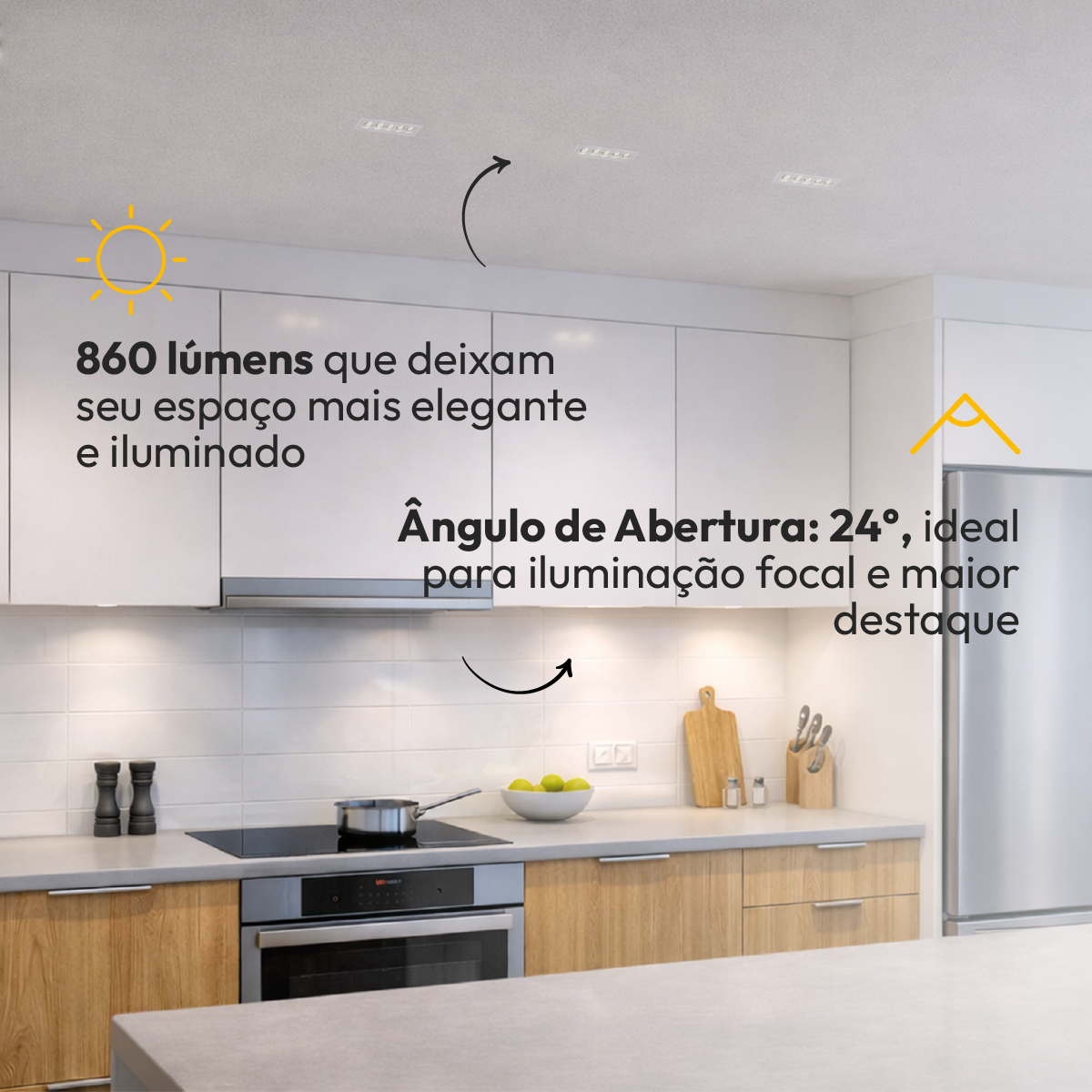 Spot Led Dots 10w 2700k/6500K Branco Quente/Frio 110v/220v Bivolt Embutir Branco Alut