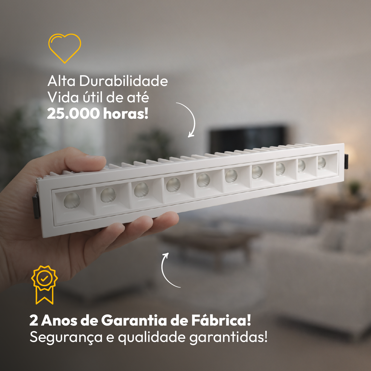 Spot Led Dots Embutir 20W 2700k/6500K Branco Bivolt Alut