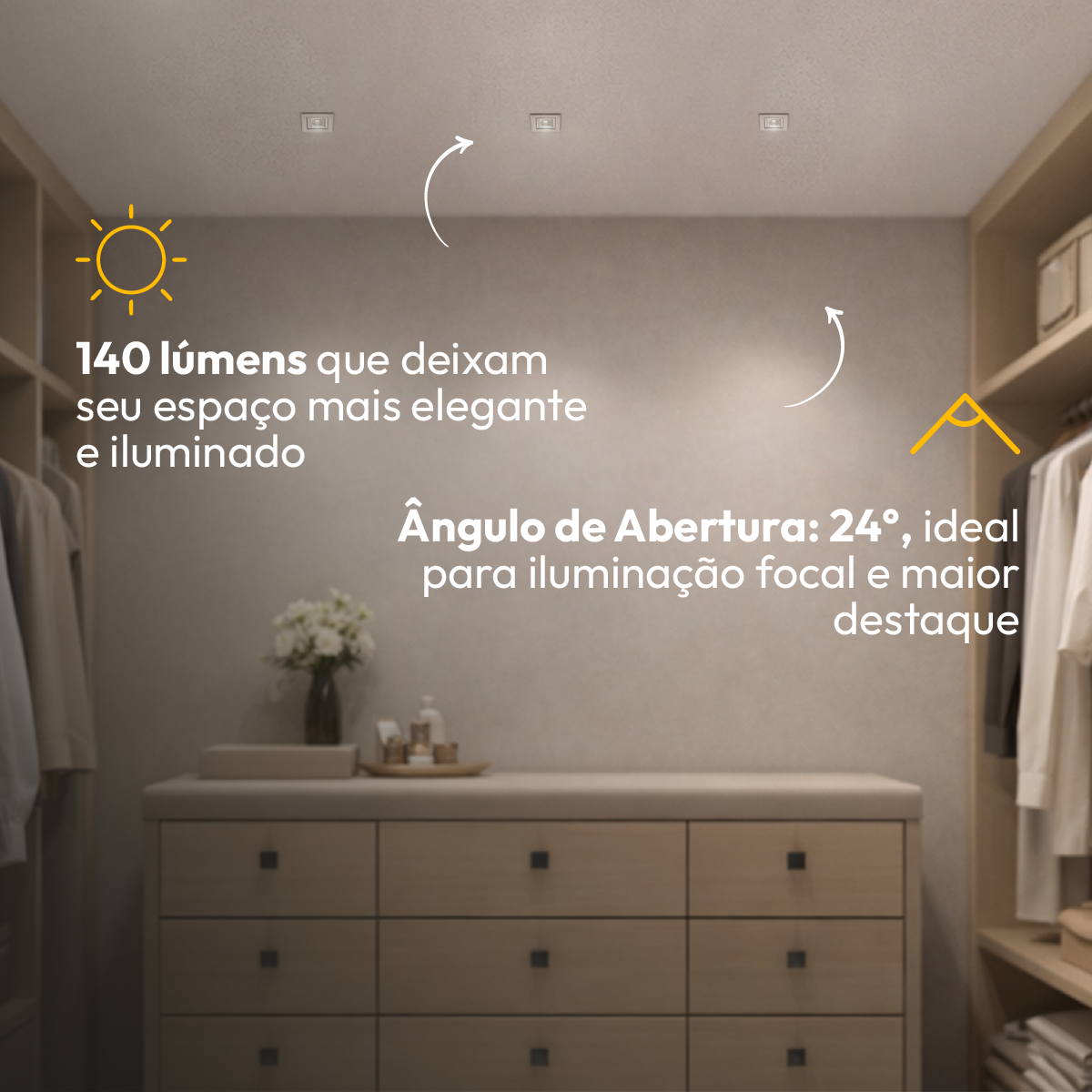 Spot Led Dots Embutir 2W 2700k/6500K Branco  Bivolt Alut