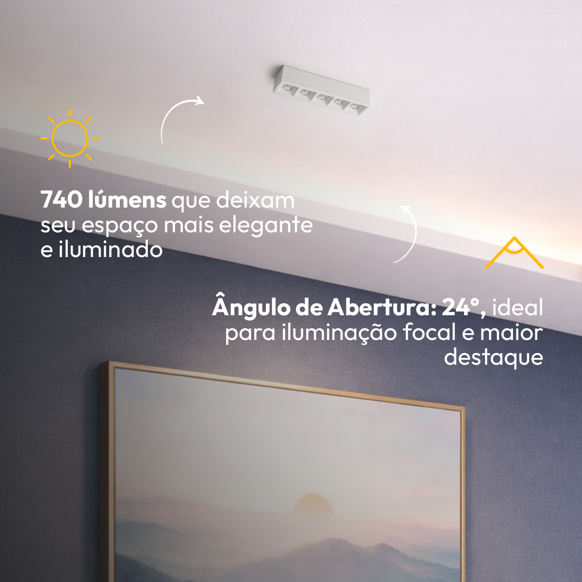 Spot Led Dots Sobrepor 10W 2700k/6500K Branco Bivolt Alut