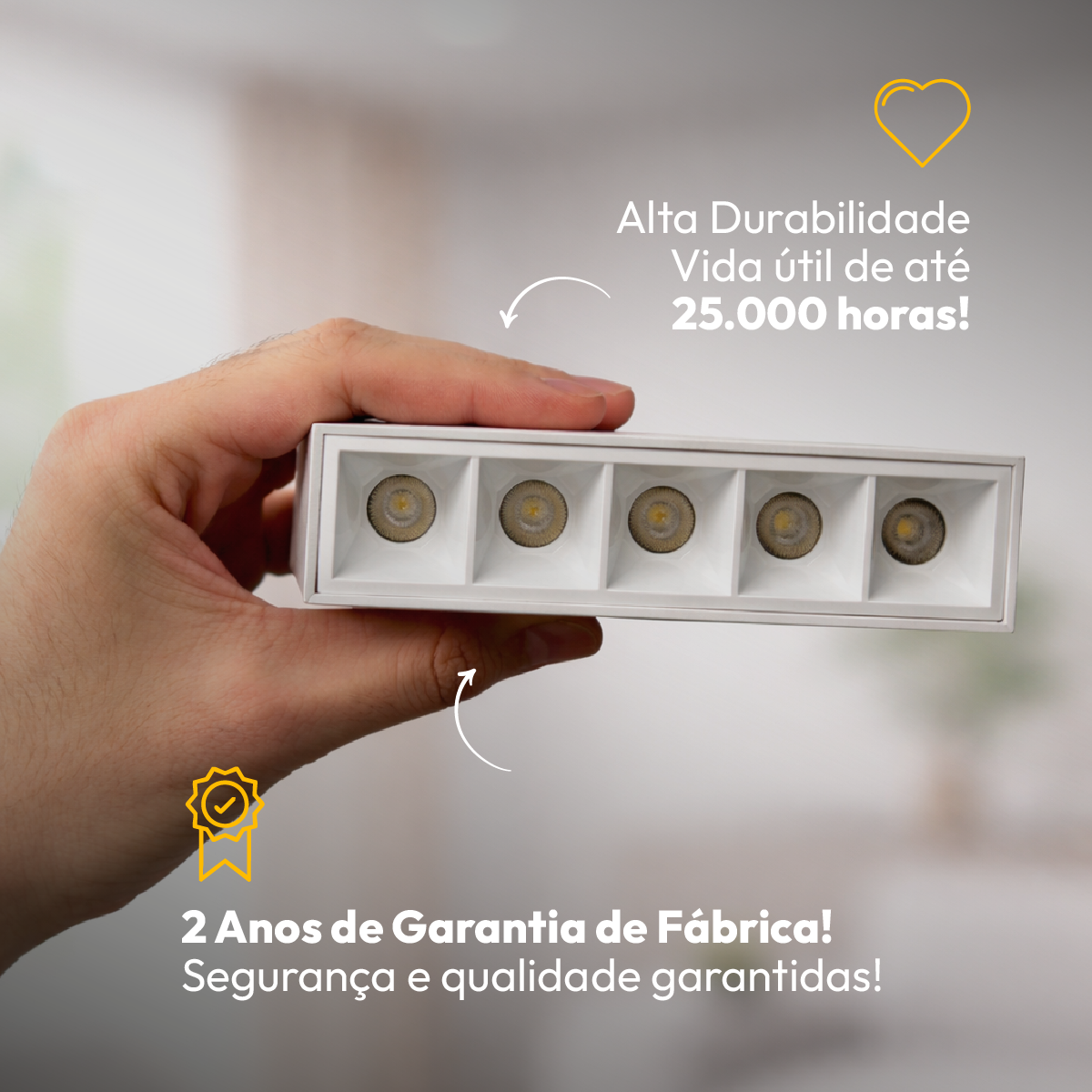 Spot Led Dots Sobrepor 10W 2700k/6500K Branco Bivolt Alut