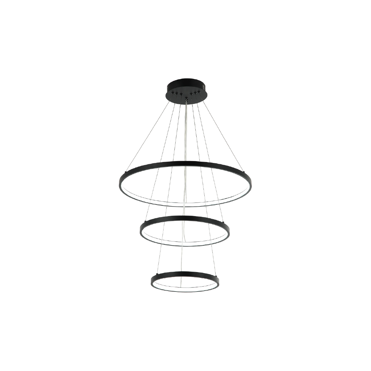 Luminaria Pendente Led Lura 60w Com Seleção de temperatura Quente/Neutro/Frio Preto Alut