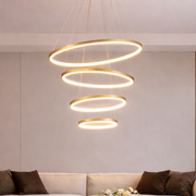 Luminaria Pendente Led Lura 100w Com Seleção de temperatura Quente/Neutro/Frio Dourado Alut