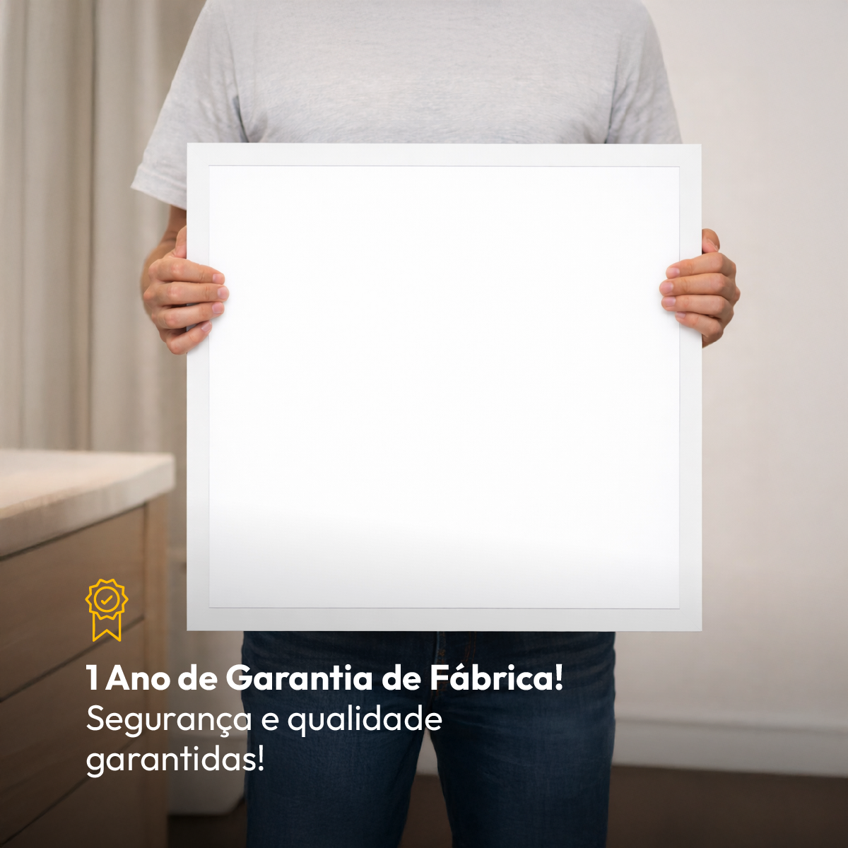 Painel Led Modular Embutir 45w 6500k Branco Frio Bivolt Quadrado Branco Alut