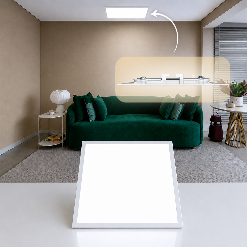 Painel Led Modular Embutir 45w 6500k Branco Frio Bivolt Quadrado Branco Alut