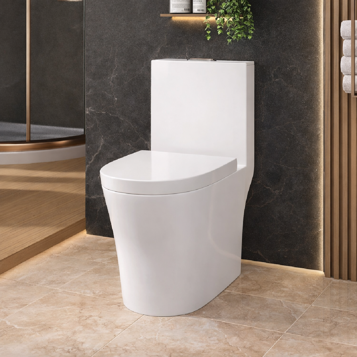 Vaso Sanitário Monobloco Orbit Completo com Caixa Acoplada Privada Cerâmica Branca Alut