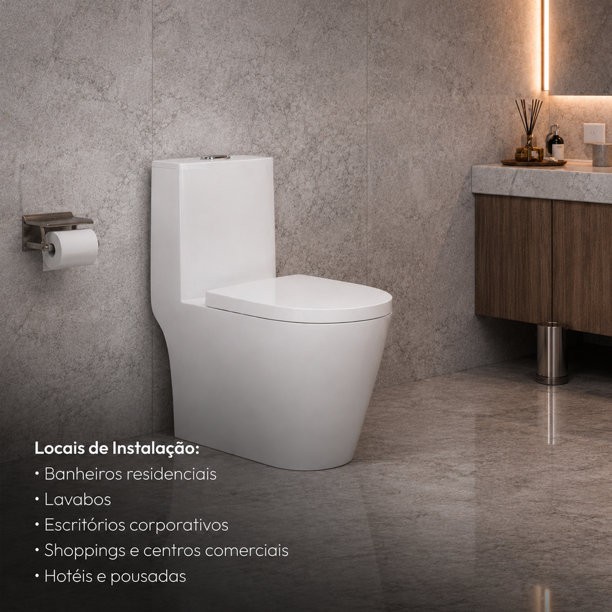 Vaso Sanitário Monobloco Orbit Completo com Caixa Acoplada Privada Cerâmica Branca Alut