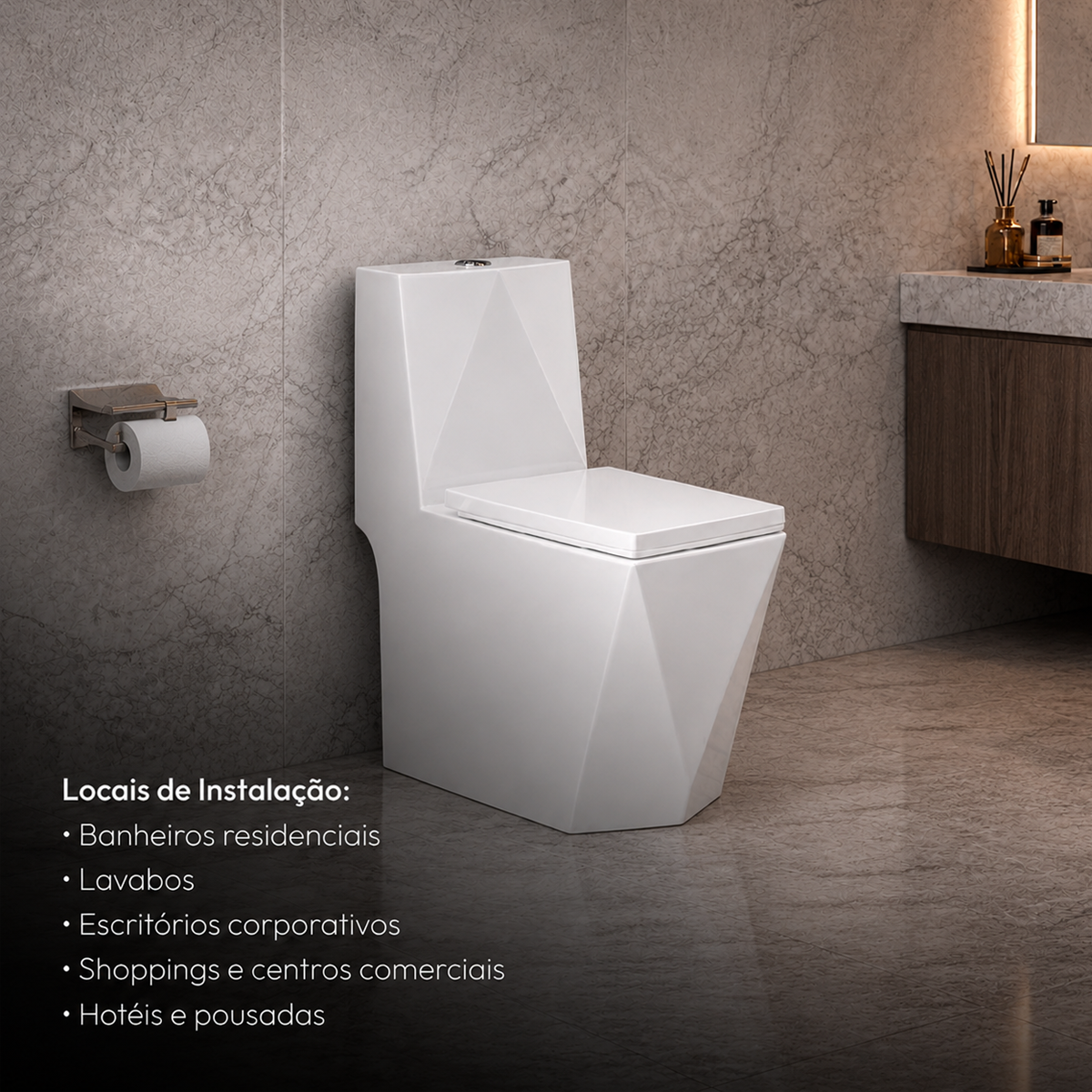 Vaso Sanitário Monobloco Vertex Completo com Caixa Acoplada Privada Cerâmica Branca Alut