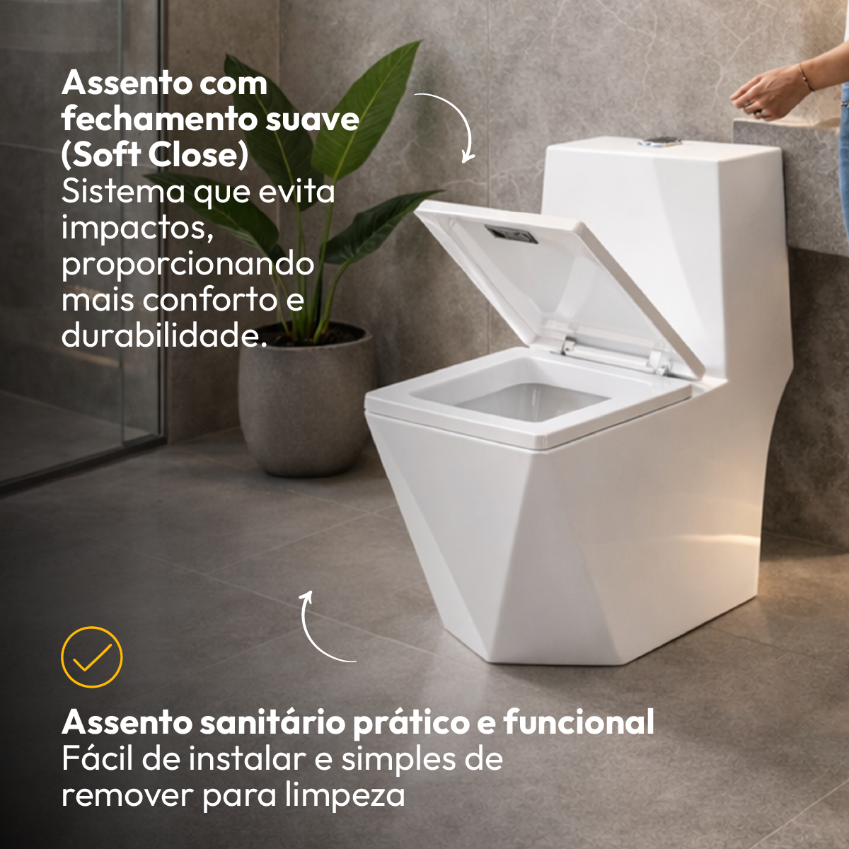 Vaso Sanitário Monobloco Vertex Completo com Caixa Acoplada Privada Cerâmica Branca Alut