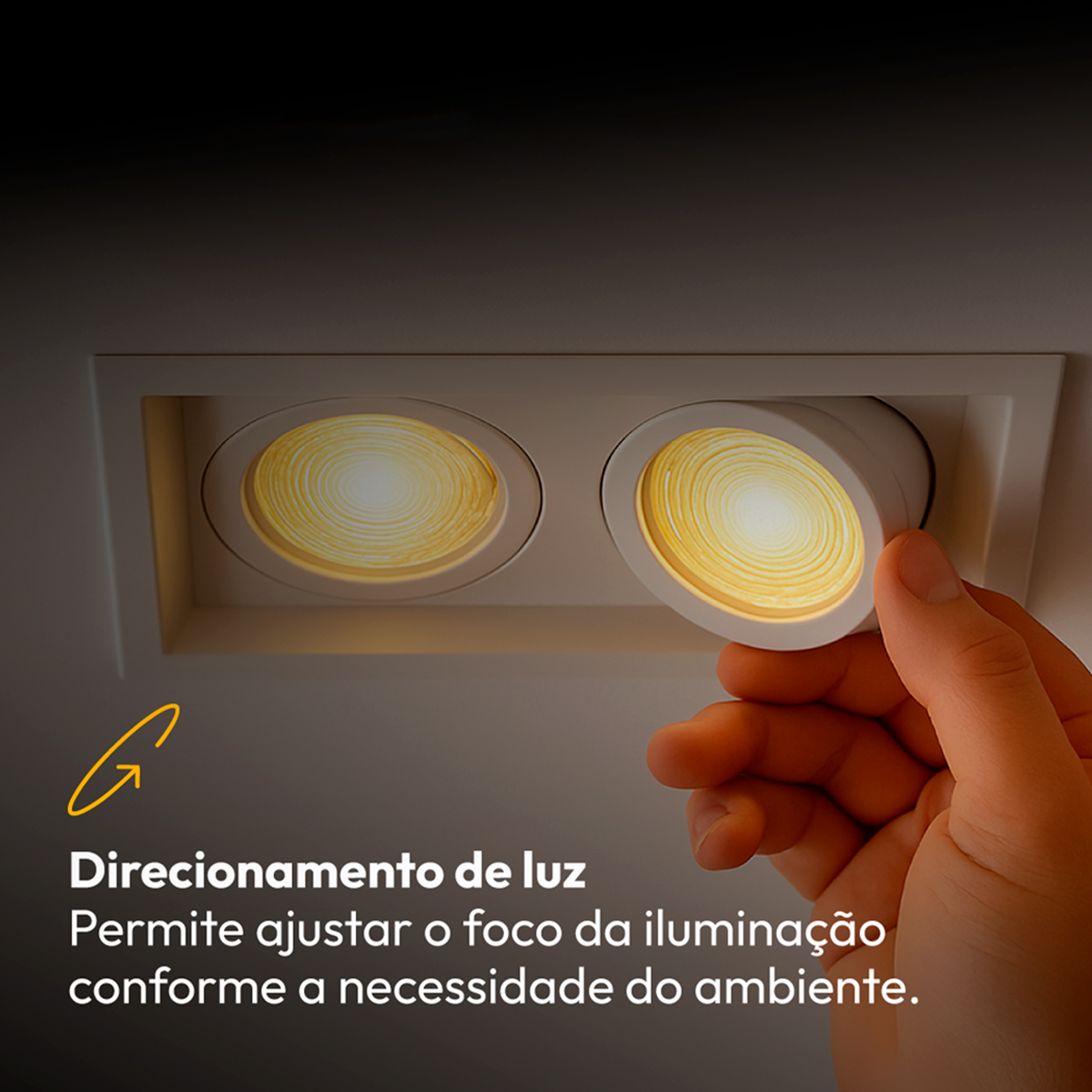 Kit 10 Spot Led Recuado Duo Embutir 6500k Branco Frio Par20 Quadrado Branco Alut